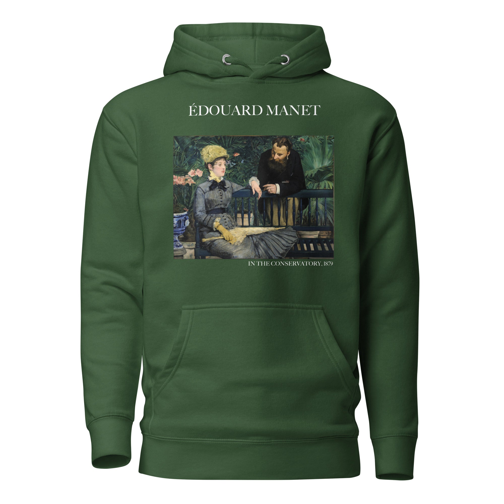 Édouard Manet „Im Wintergarten“ – Berühmtes Gemälde – Kapuzenpullover | Unisex Premium Kunst-Kapuzenpullover