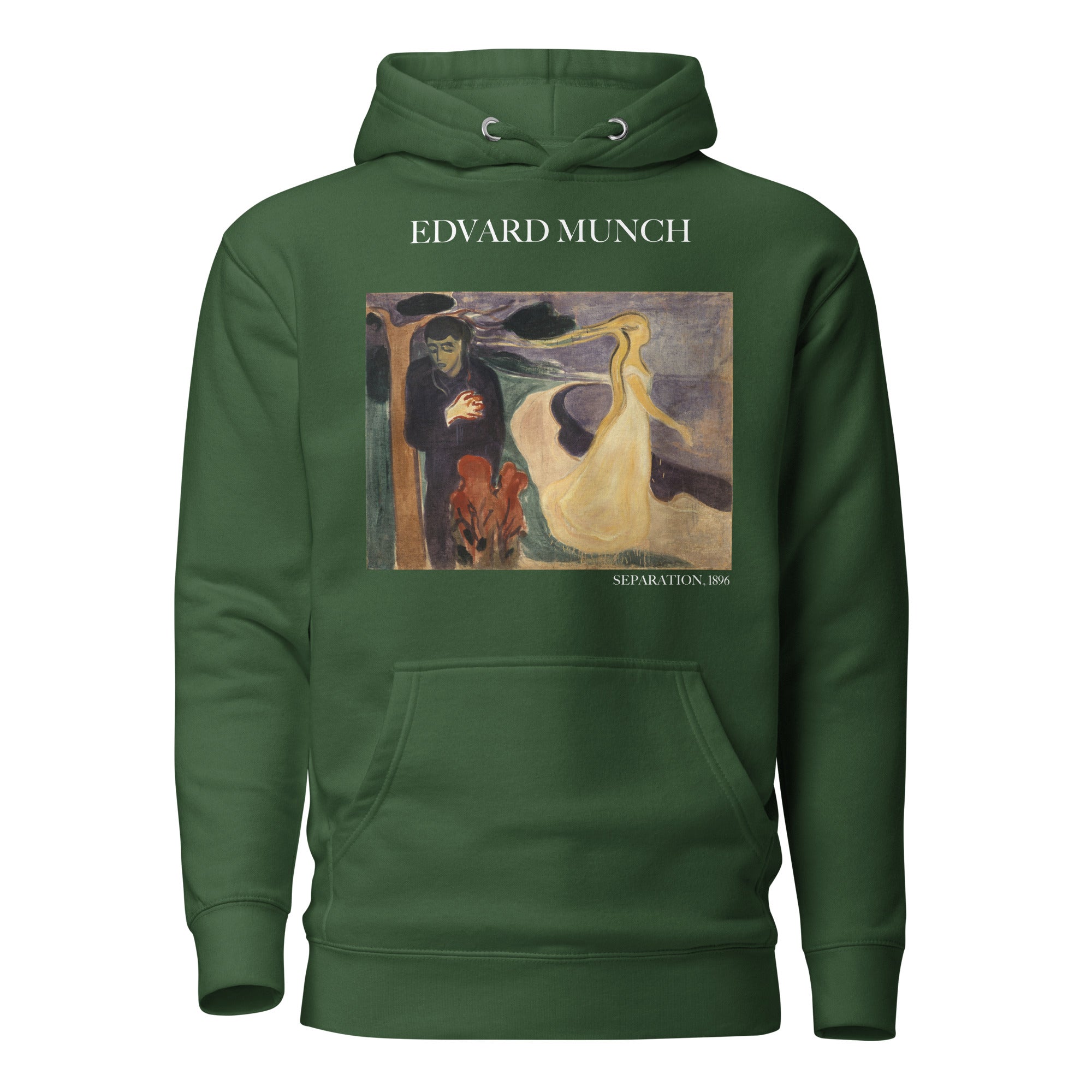 Edvard Munch 'Separation' Berühmtes Gemälde Hoodie | Unisex Premium Kunst Hoodie