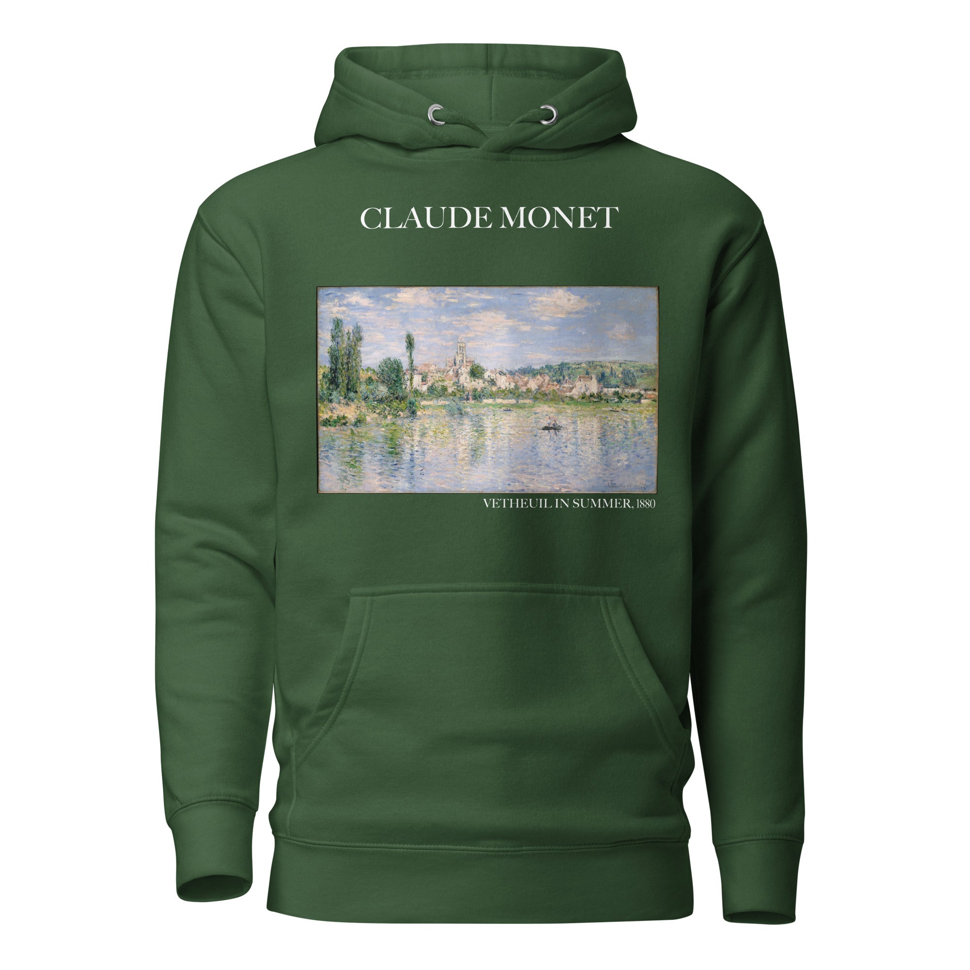 Claude Monet 'Vetheuil in Summer' Famous Painting Hoodie | Unisex Premium Art Hoodie