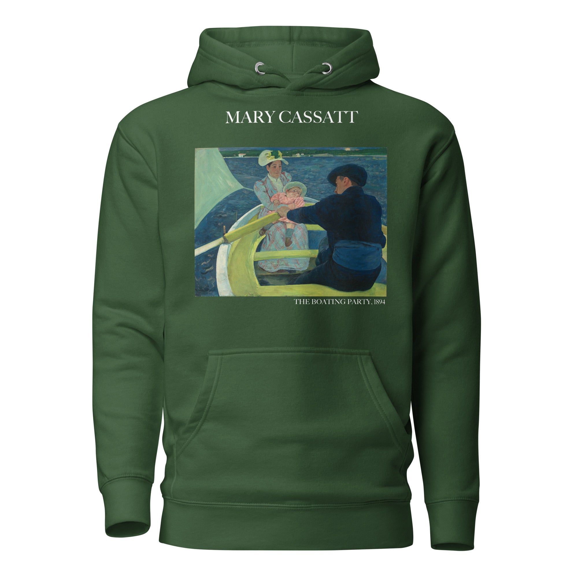 Kapuzenpullover mit berühmtem Gemälde „The Boating Party“ von Mary Cassatt | Unisex-Kapuzenpullover mit Premium-Kunstmotiv