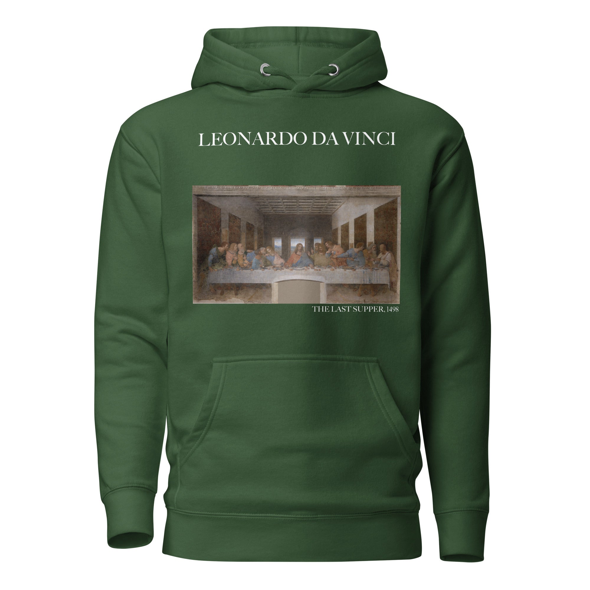 Kapuzenpullover mit berühmtem Gemälde „Das letzte Abendmahl“ von Leonardo da Vinci | Unisex-Kapuzenpullover mit Premium-Kunstmotiv