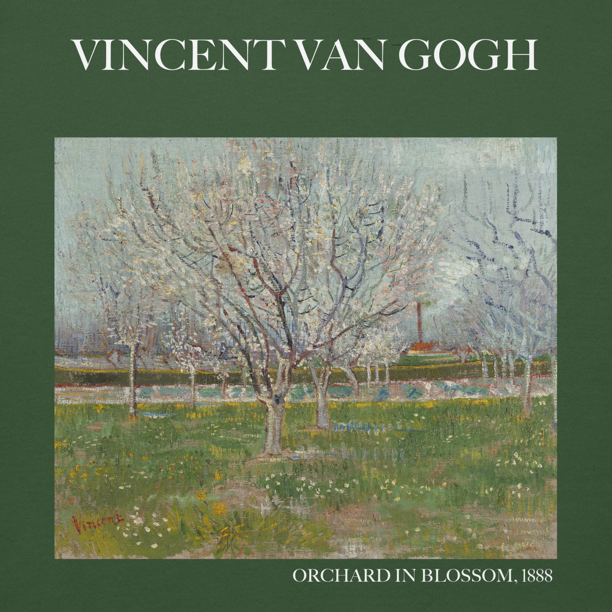 Vincent van Gogh 'Orchard in Blossom' Famous Painting Hoodie | Unisex Premium Art Hoodie