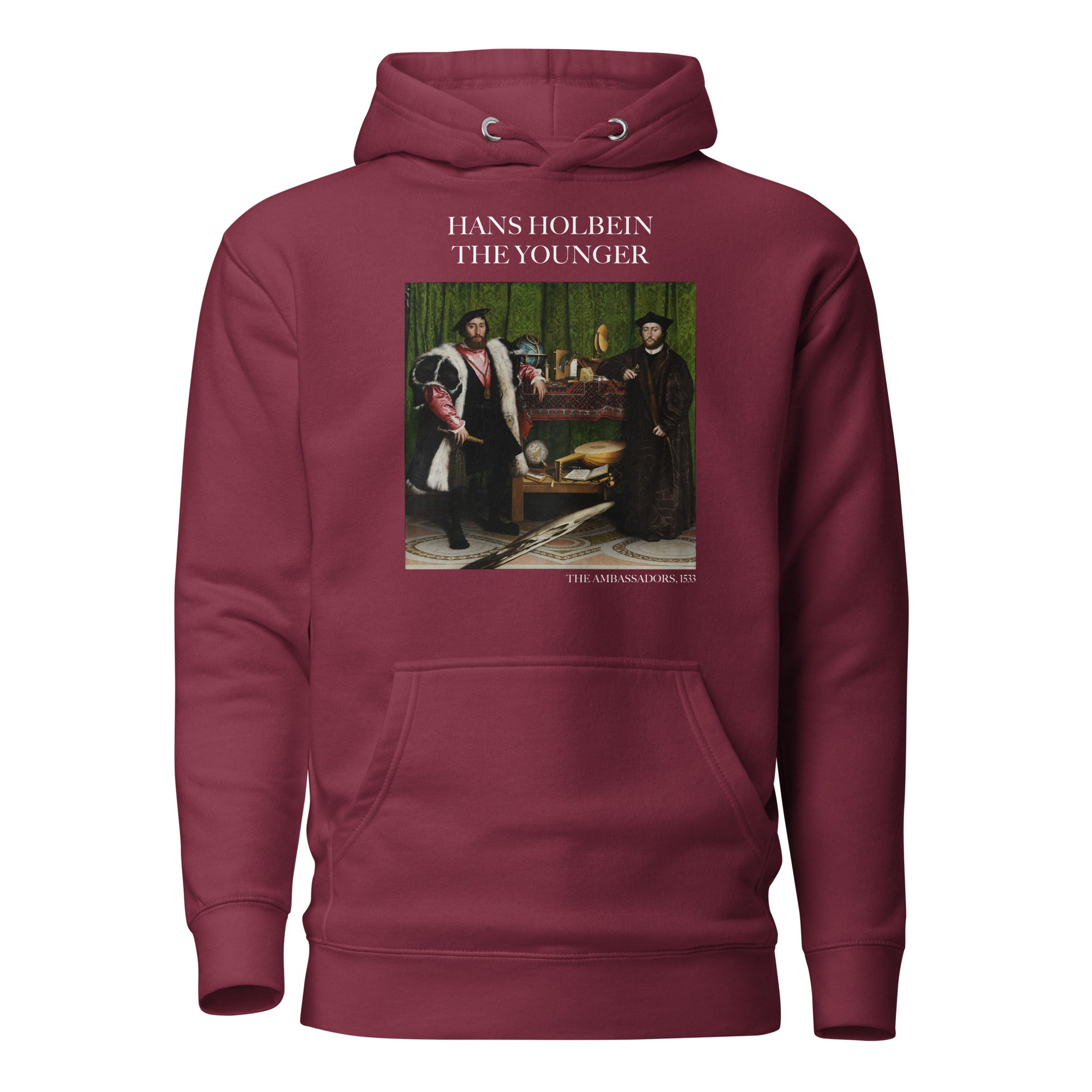 Hans Holbein the Younger 'The Ambassadors' Famous Painting Hoodie | Unisex Premium Art Hoodie