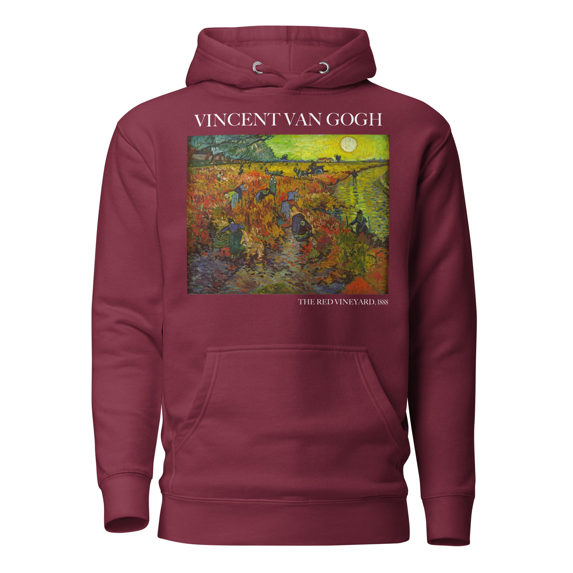 Vincent van Gogh 'The Red Vineyard' Famous Painting Hoodie | Unisex Premium Art Hoodie