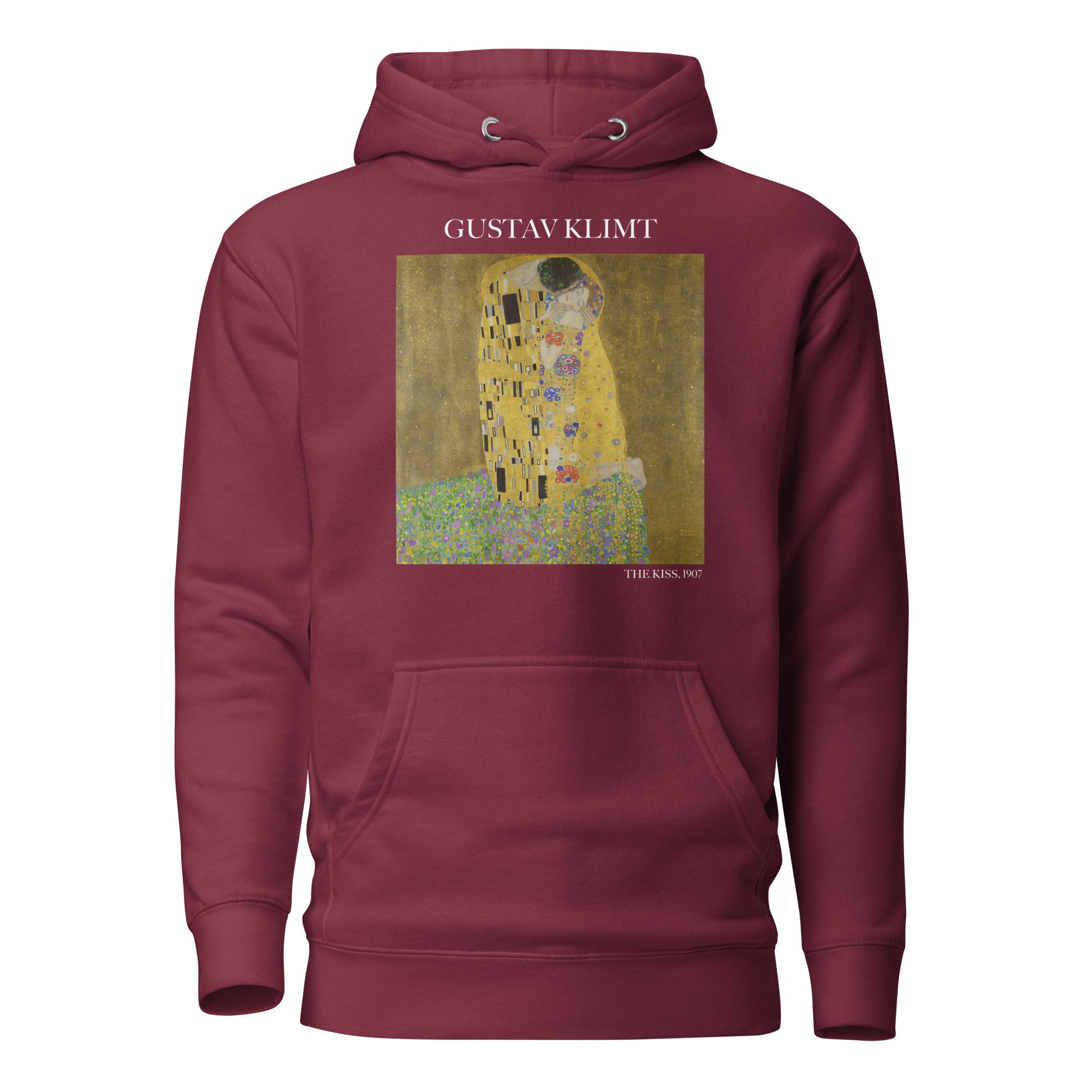 Gustav Klimt 'The Kiss' Famous Painting Hoodie | Unisex Premium Art Hoodie