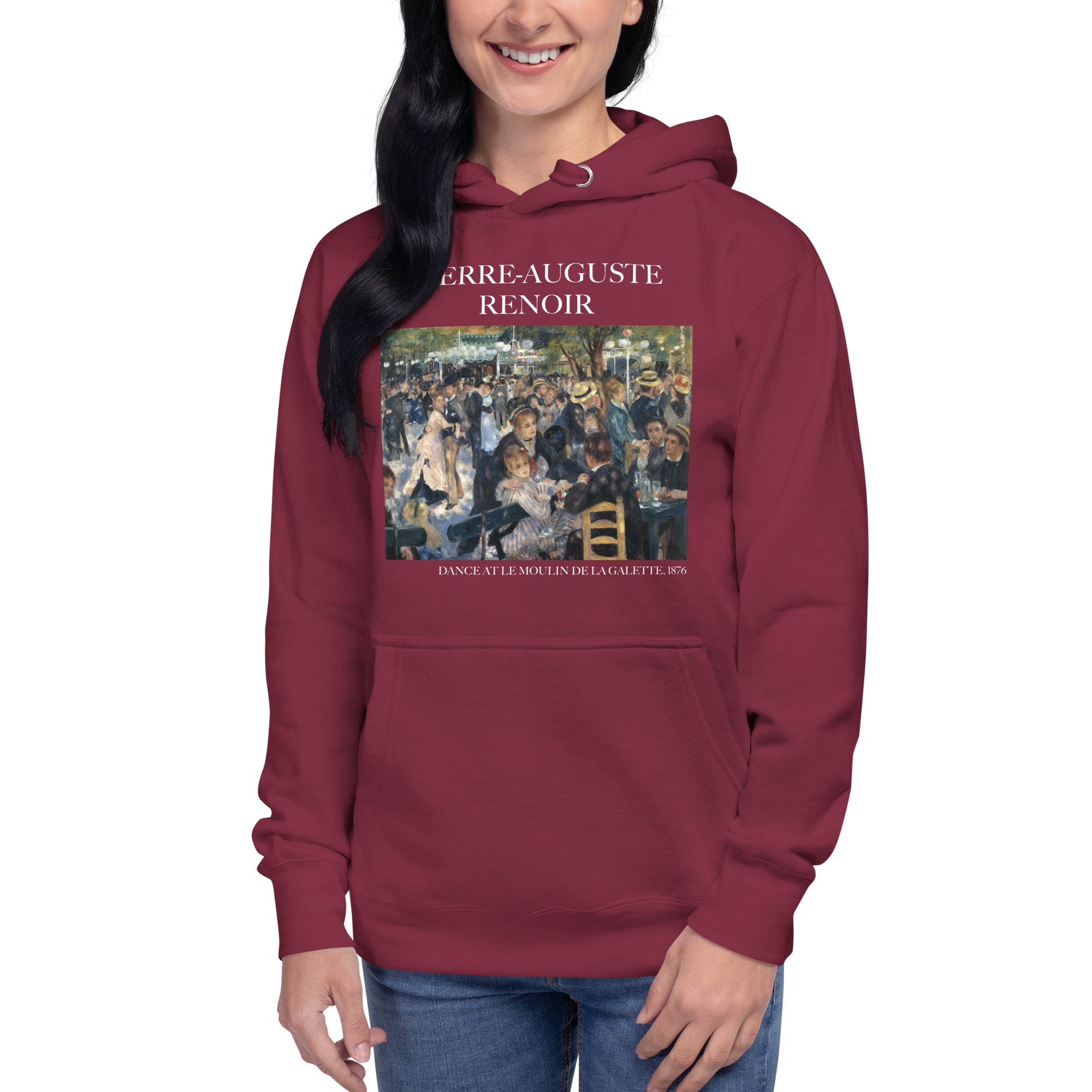 Pierre-Auguste Renoir 'Dance at Le Moulin de la Galette' Famous Painting Hoodie | Unisex Premium Art Hoodie