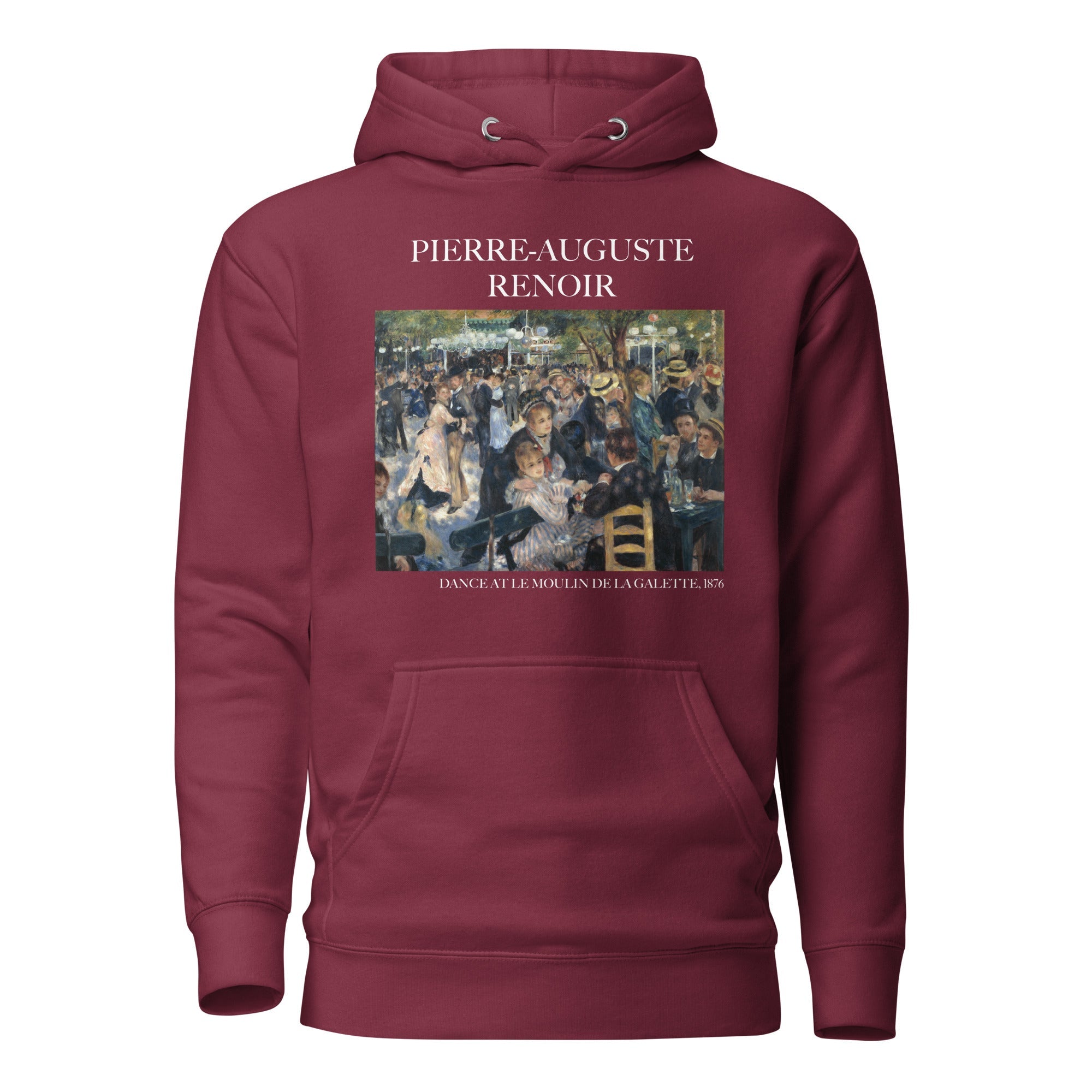 Pierre-Auguste Renoir 'Dance at Le Moulin de la Galette' Famous Painting Hoodie | Unisex Premium Art Hoodie