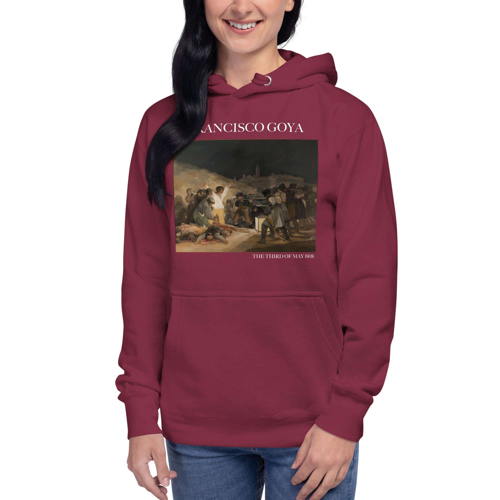 Francisco Goya 'Der dritte Mai 1808' Berühmtes Gemälde Hoodie | Unisex Premium Kunst Hoodie