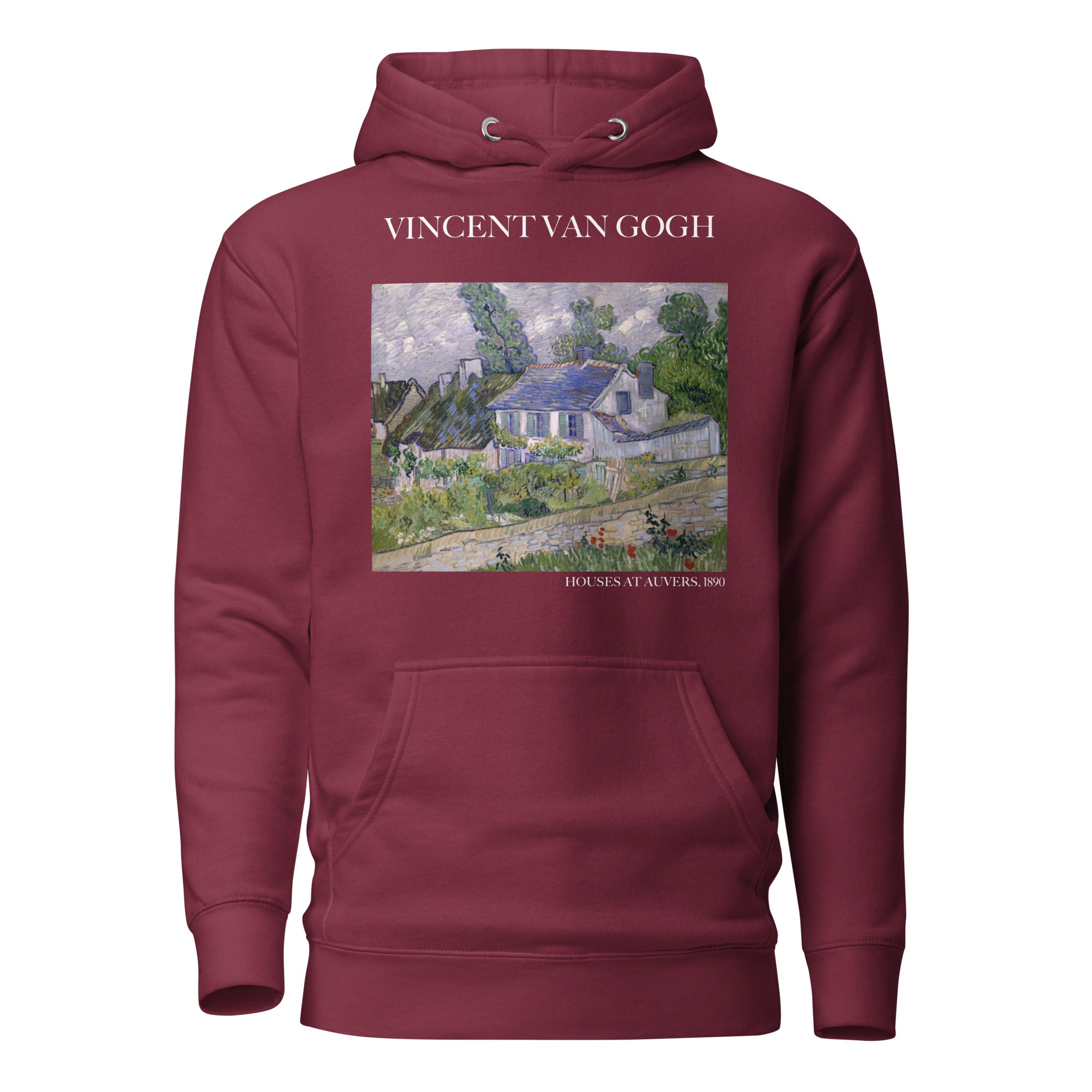 Vincent van Gogh 'Houses at Auvers' Famous Painting Hoodie | Unisex Premium Art Hoodie