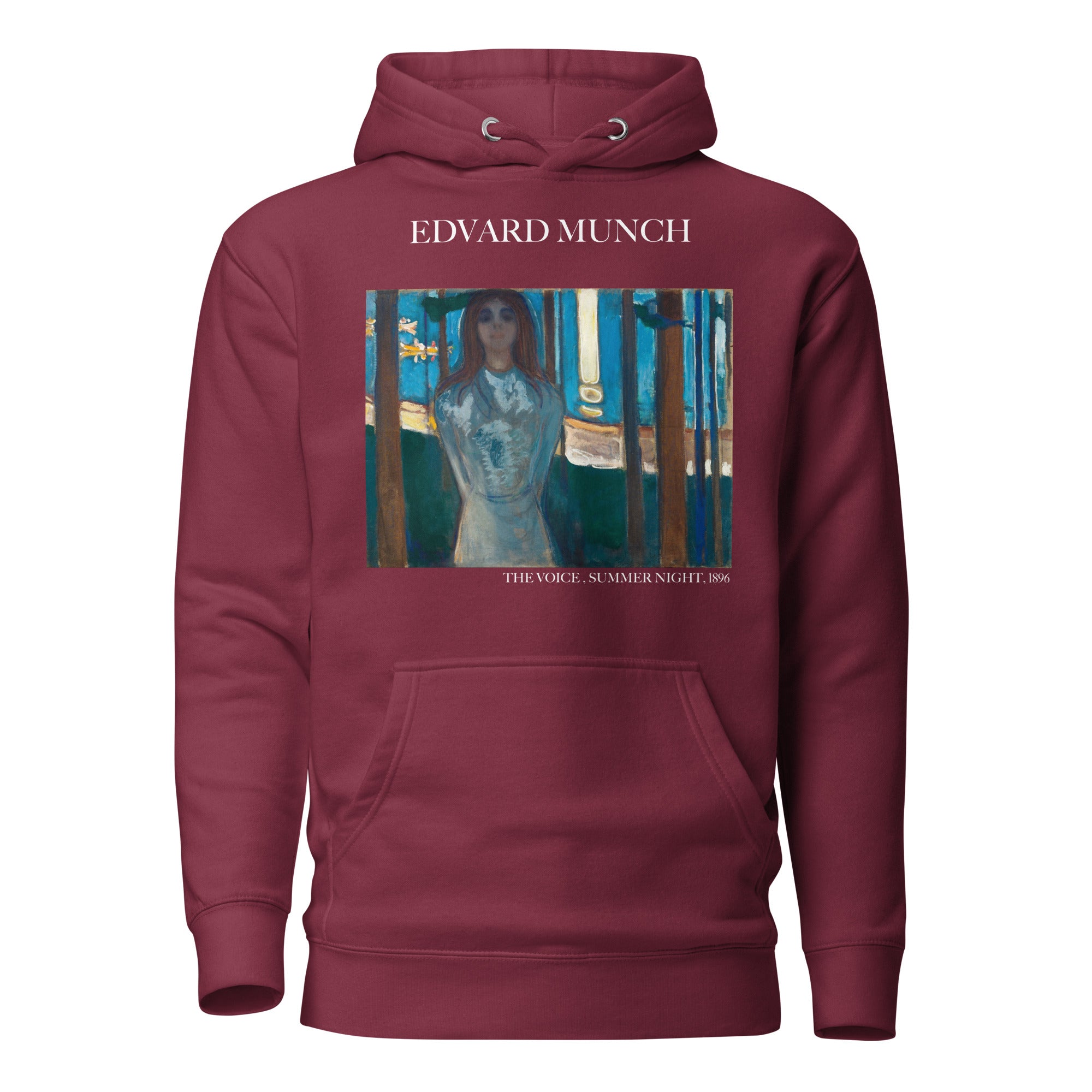 Edvard Munch „Die Stimme, Sommernacht“ Berühmtes Gemälde Hoodie | Unisex Premium Kunst Hoodie