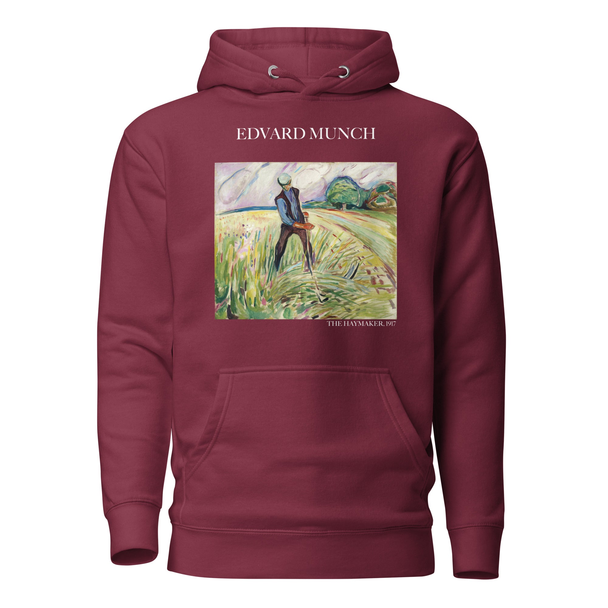 Edvard Munch 'The Haymaker' Famous Painting Hoodie | Unisex Premium Art Hoodie