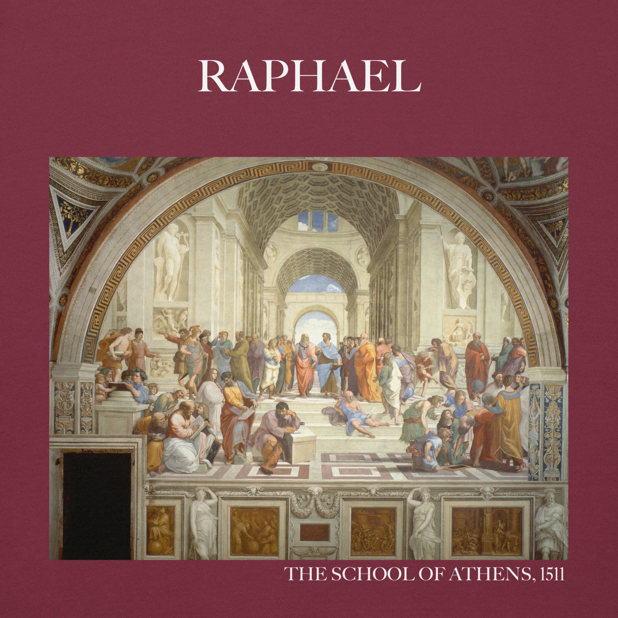 Raphael 'The School of Athens' Famous Painting Hoodie | Unisex Premium Art Hoodie