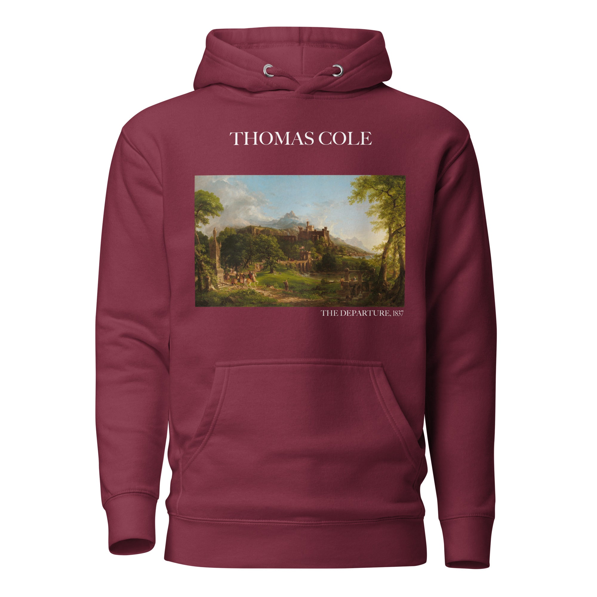 Thomas Cole 'The Departure' Famous Painting Hoodie | Unisex Premium Art Hoodie