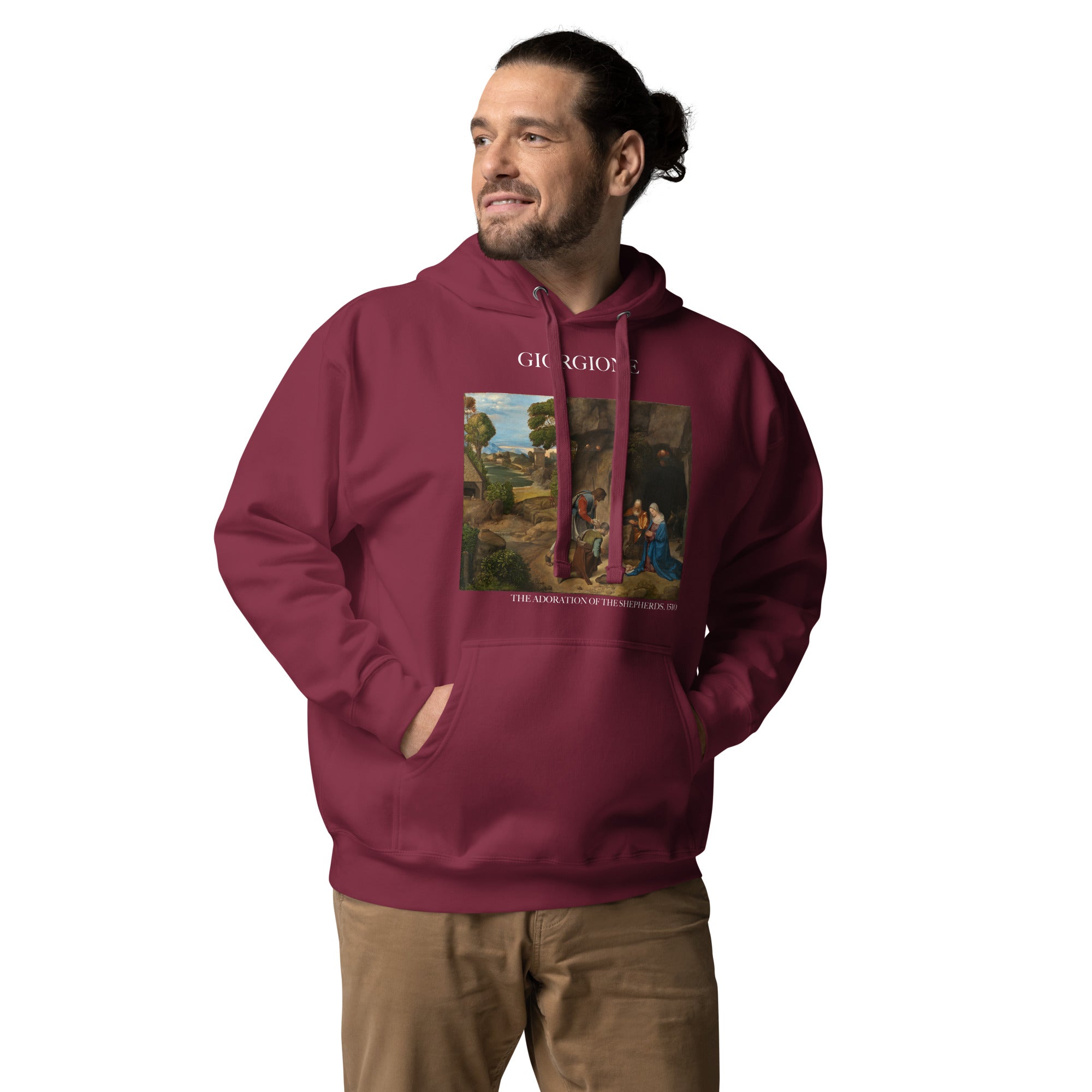 Giorgione 'The Adoration of the Shepherds' Famous Painting Hoodie | Unisex Premium Art Hoodie
