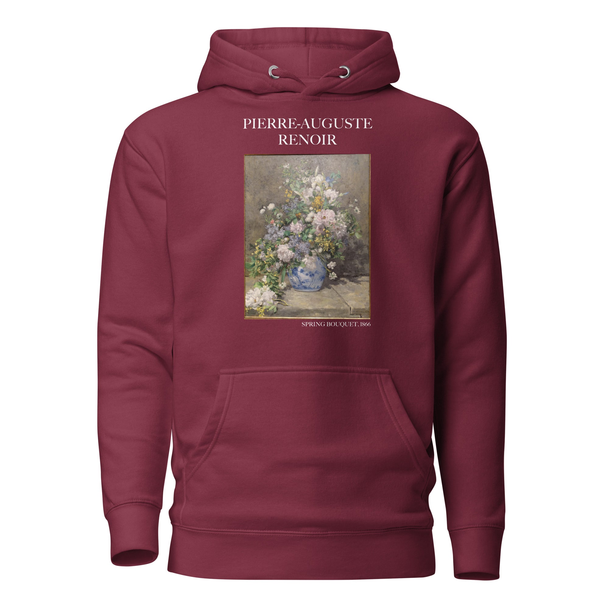 Pierre-Auguste Renoir 'Spring Bouquet' Famous Painting Hoodie | Unisex Premium Art Hoodie