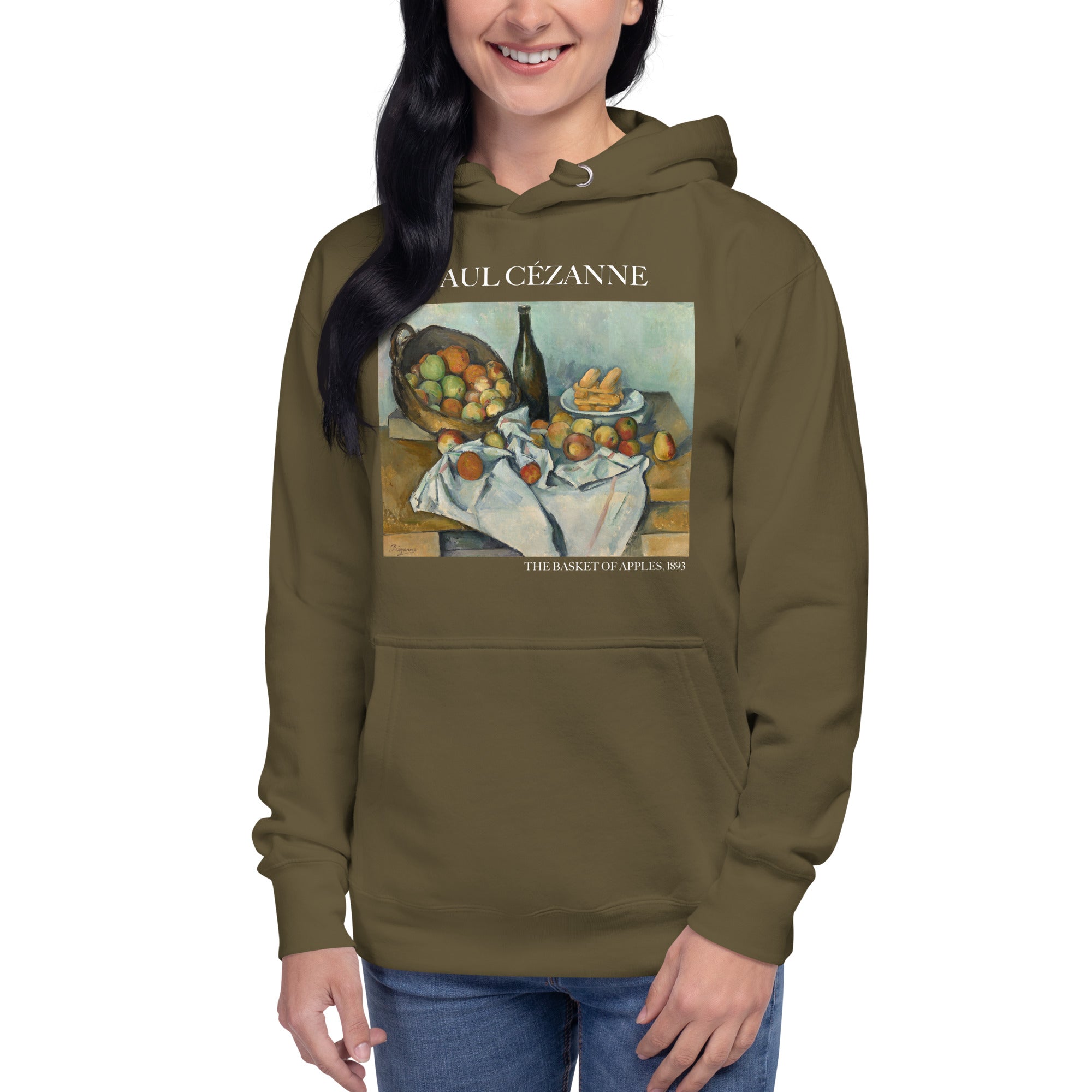 Kapuzenpullover mit berühmtem Gemälde „Der Apfelkorb“ von Paul Cézanne | Unisex-Kapuzenpullover mit Premium-Kunstmotiv