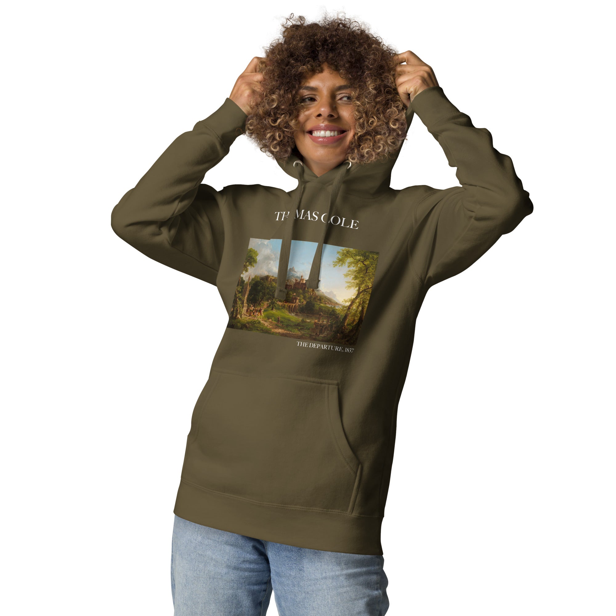 Thomas Cole 'The Departure' Famous Painting Hoodie | Unisex Premium Art Hoodie