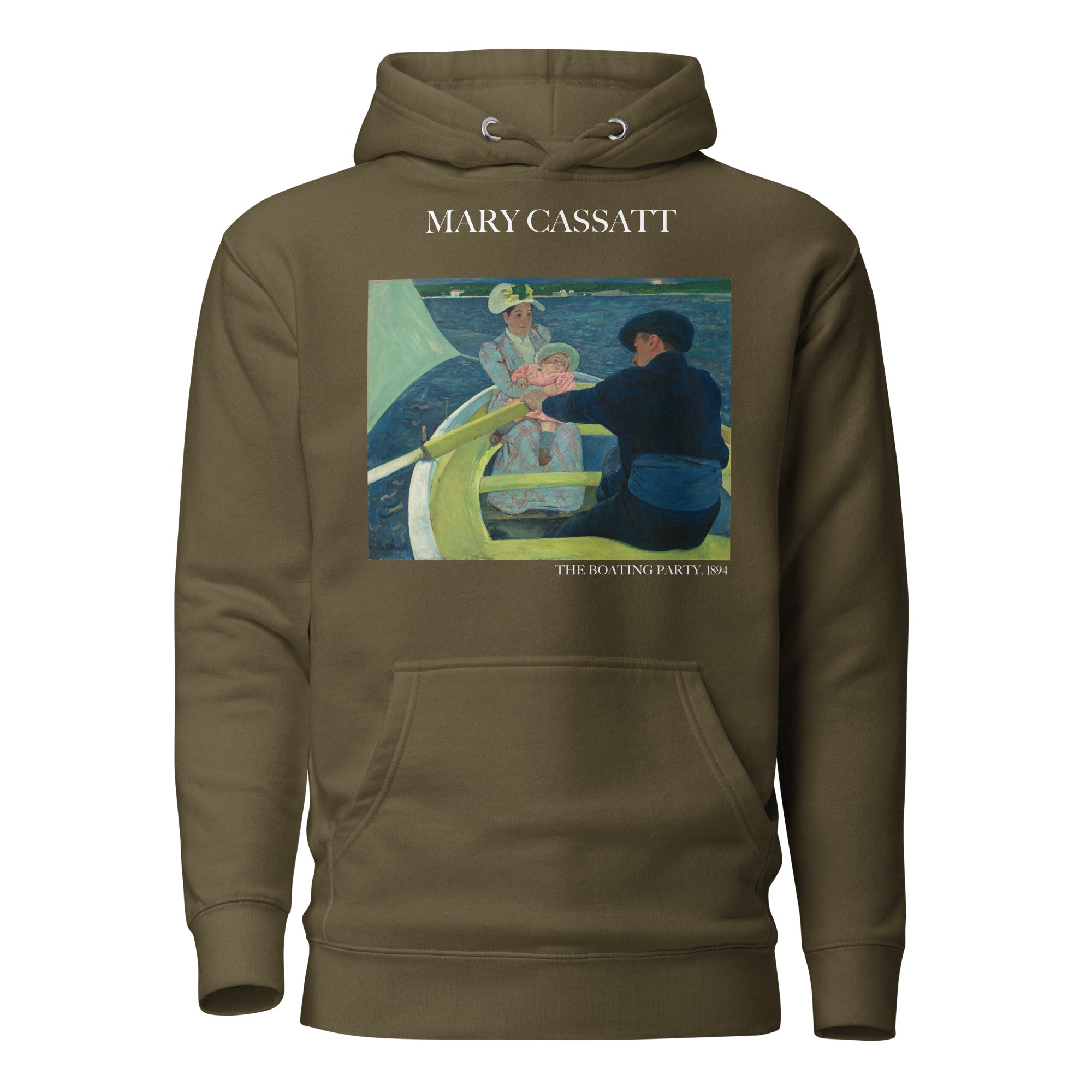 Kapuzenpullover mit berühmtem Gemälde „The Boating Party“ von Mary Cassatt | Unisex-Kapuzenpullover mit Premium-Kunstmotiv