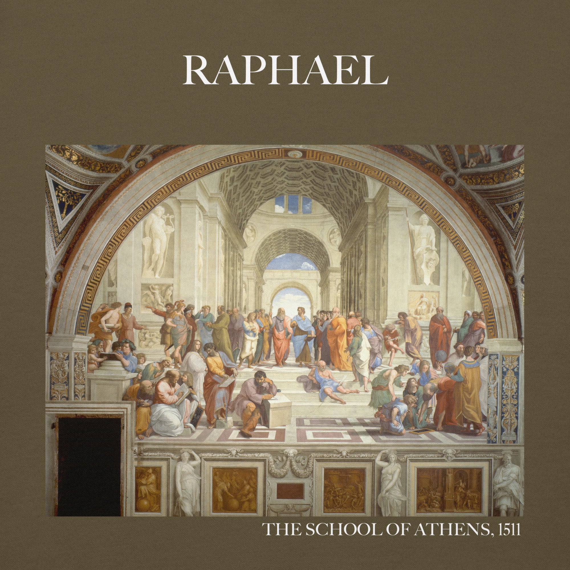 Raphael 'The School of Athens' Famous Painting Hoodie | Unisex Premium Art Hoodie