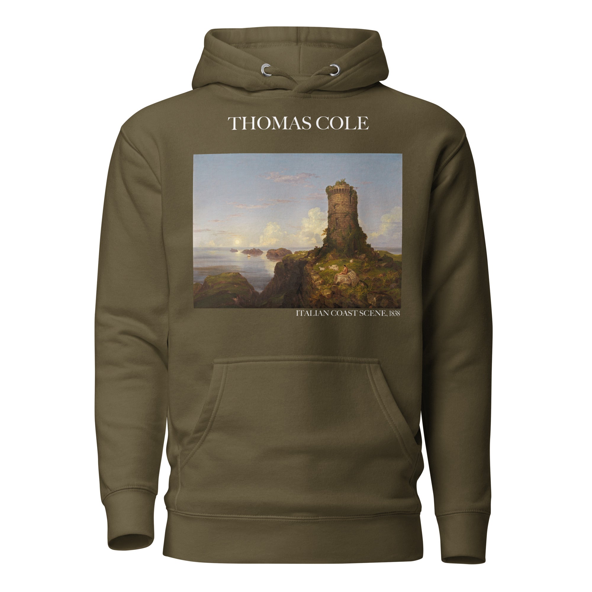 Thomas Cole 'Italian Coast Scene' Famous Painting Hoodie | Unisex Premium Art Hoodie