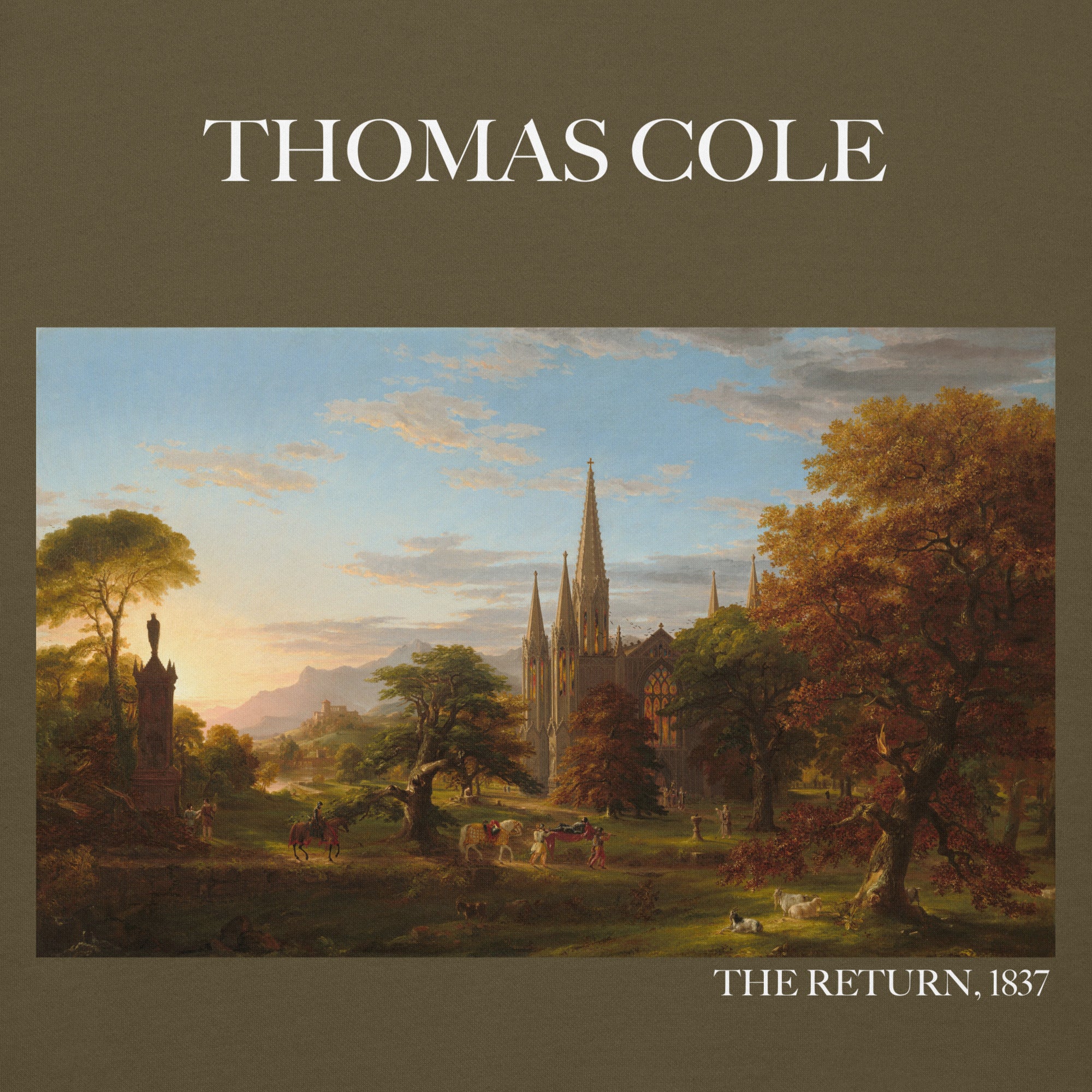 Thomas Cole 'The Return' Famous Painting Hoodie | Unisex Premium Art Hoodie