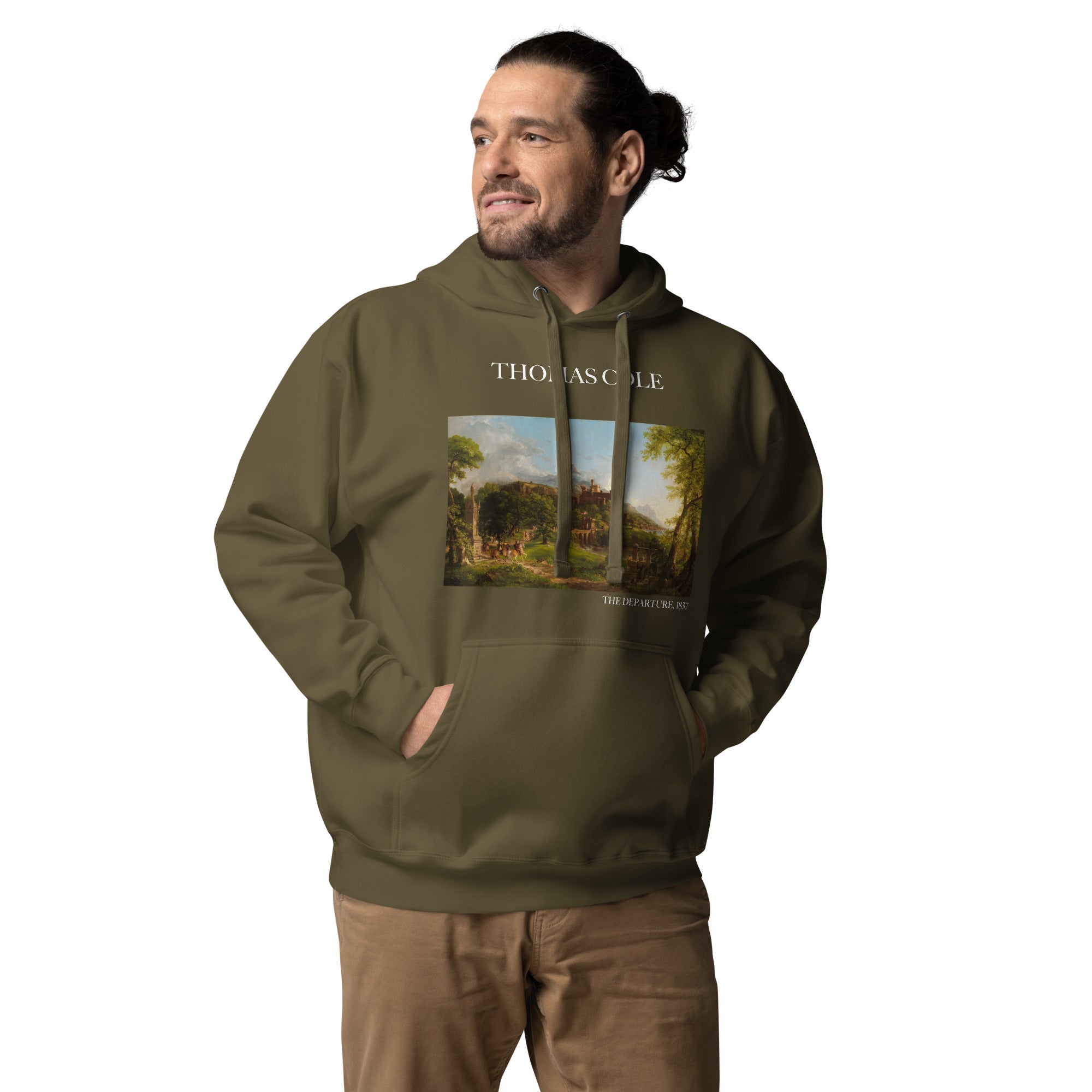 Thomas Cole 'The Departure' Famous Painting Hoodie | Unisex Premium Art Hoodie