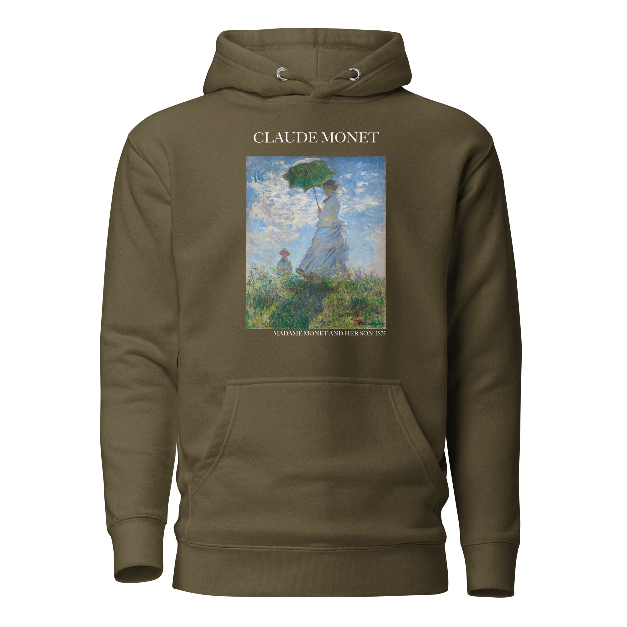 Claude Monet 'Madame Monet and Her Son' Famous Painting Hoodie | Unisex Premium Art Hoodie