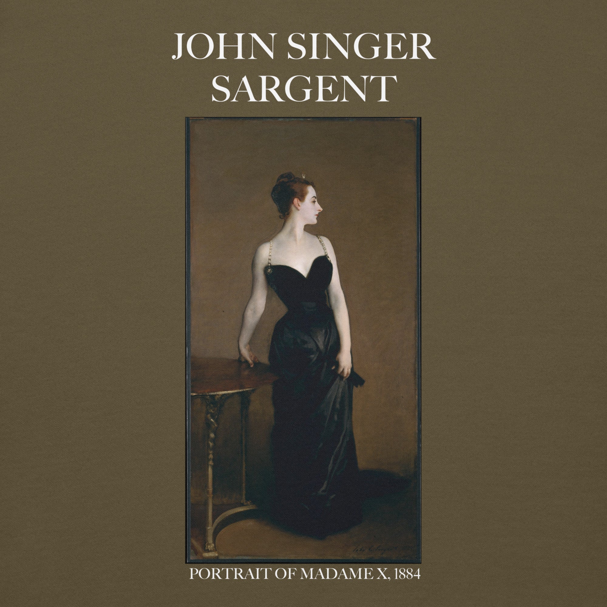 Kapuzenpullover mit berühmtem Gemälde „Portrait of Madame X“ von John Singer Sargent | Unisex-Kapuzenpullover mit Premium-Kunstmotiv