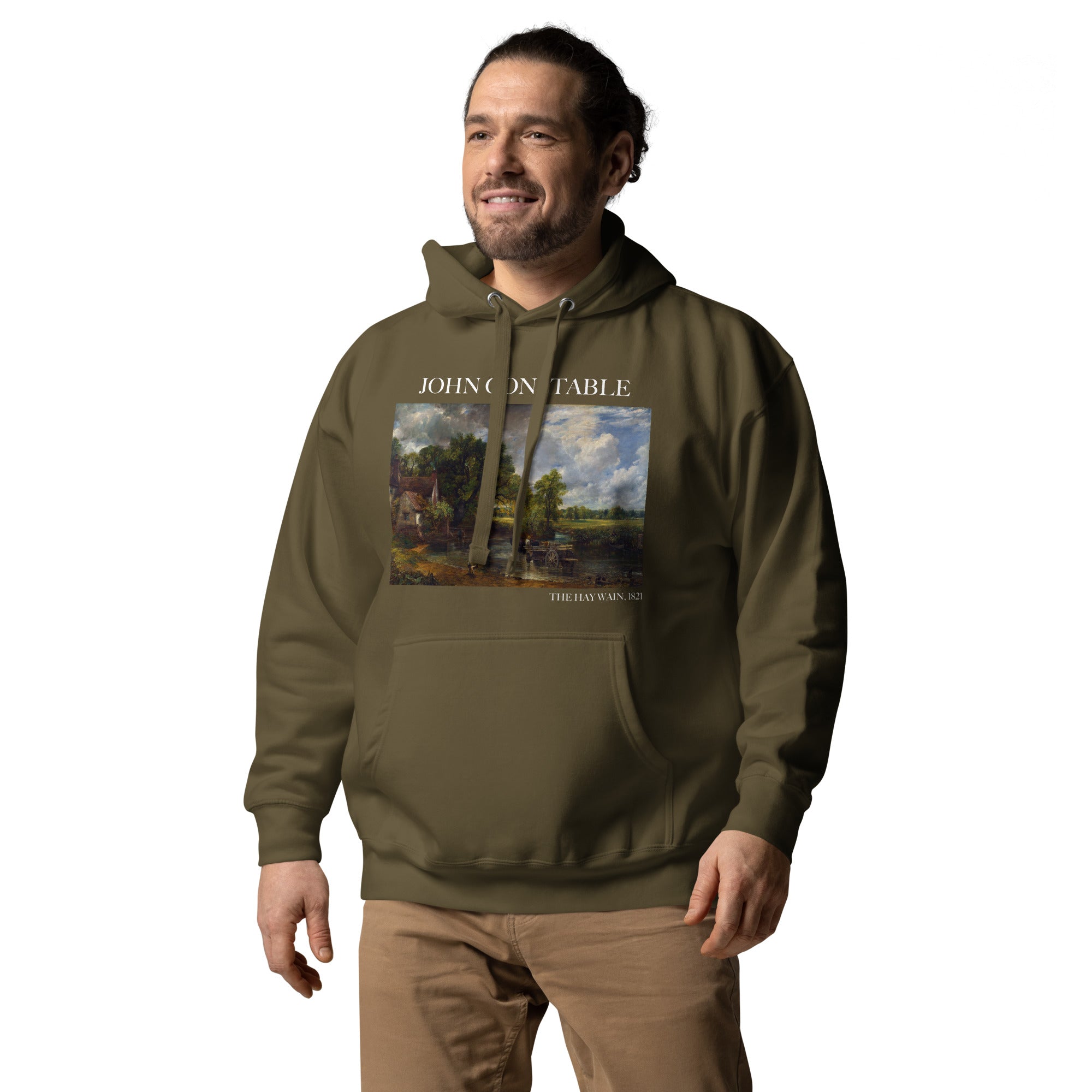 John Constable 'The Hay Wain' Famous Painting Hoodie | Unisex Premium Art Hoodie