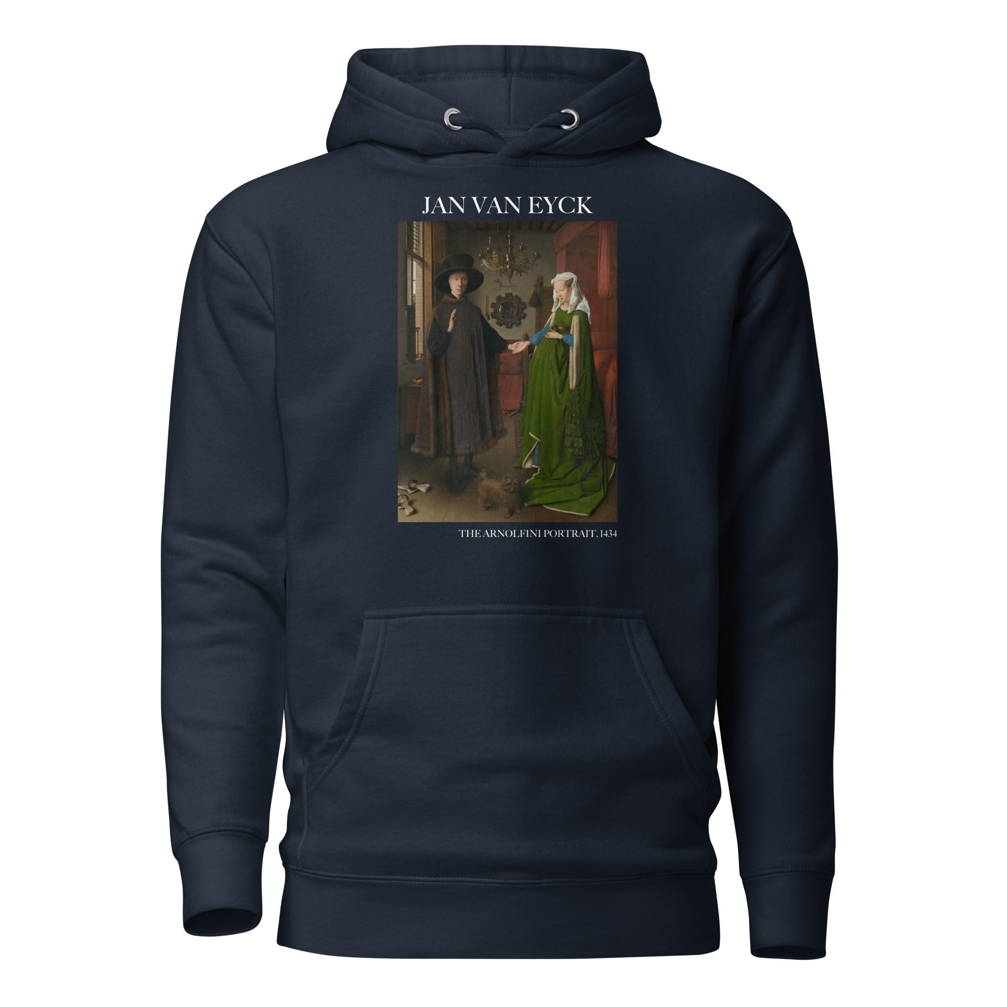 Jan van Eyck 'The Arnolfini Portrait' Famous Painting Hoodie | Unisex Premium Art Hoodie