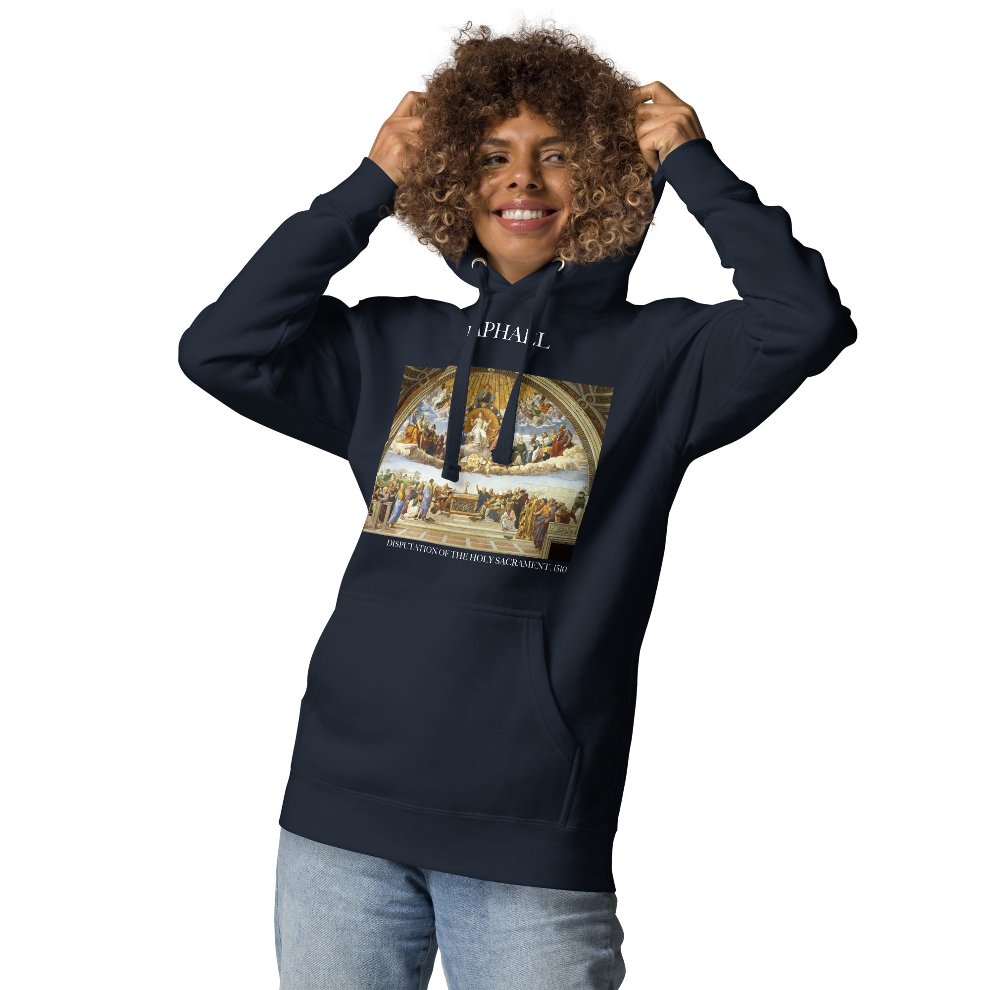 Raphael 'Disputation of the Holy Sacrament' Famous Painting Hoodie | Unisex Premium Art Hoodie