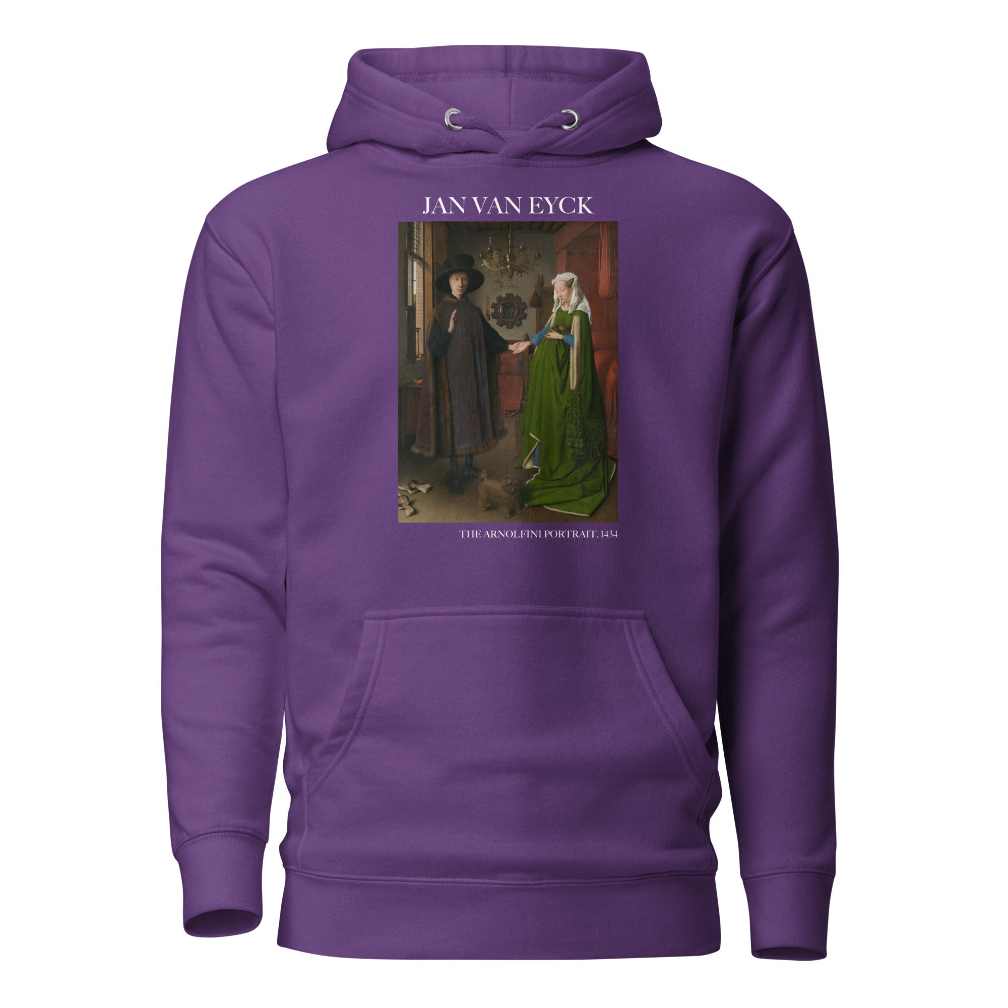 Jan van Eyck 'The Arnolfini Portrait' Famous Painting Hoodie | Unisex Premium Art Hoodie