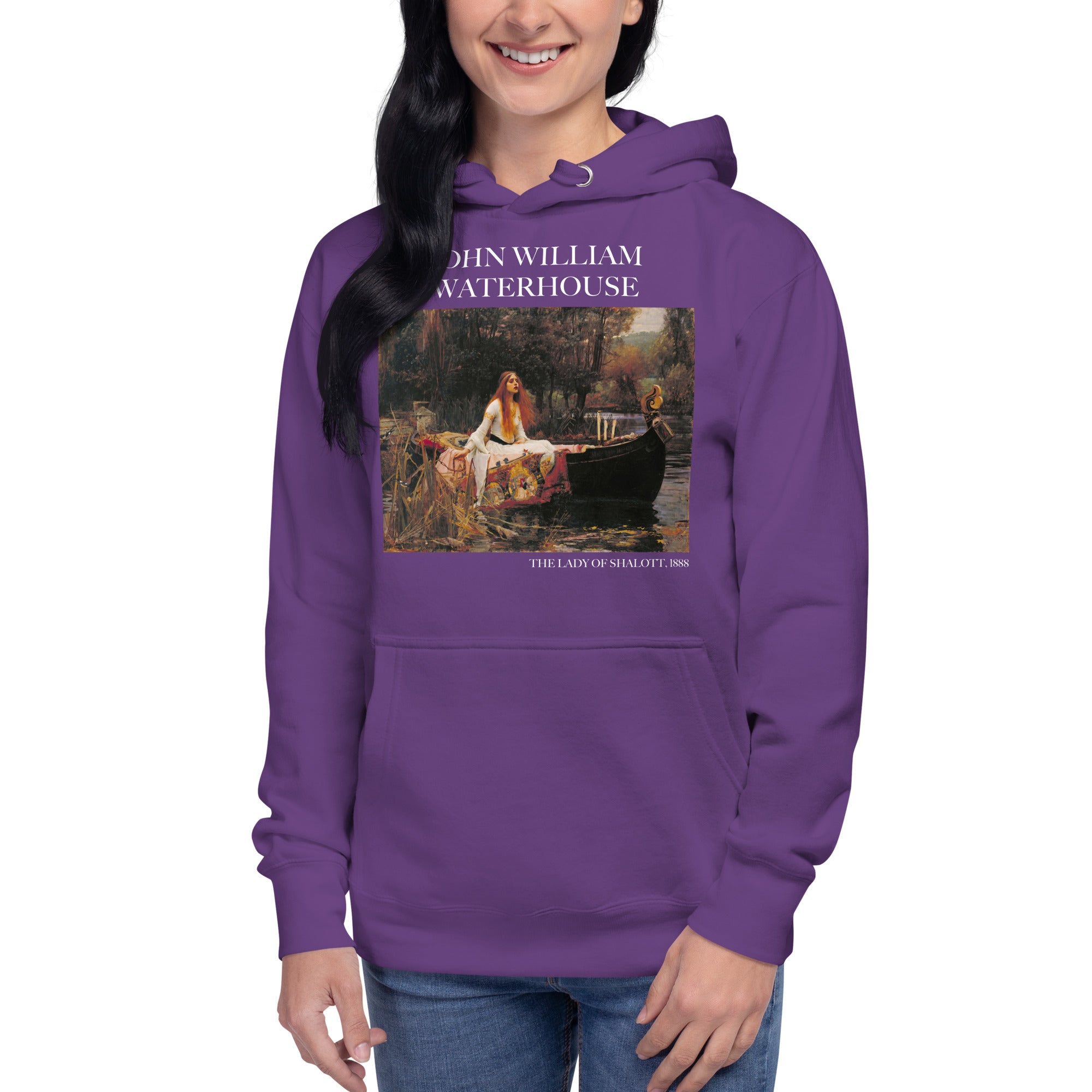 John William Waterhouse 'The Lady of Shalott' Famous Painting Hoodie | Unisex Premium Art Hoodie