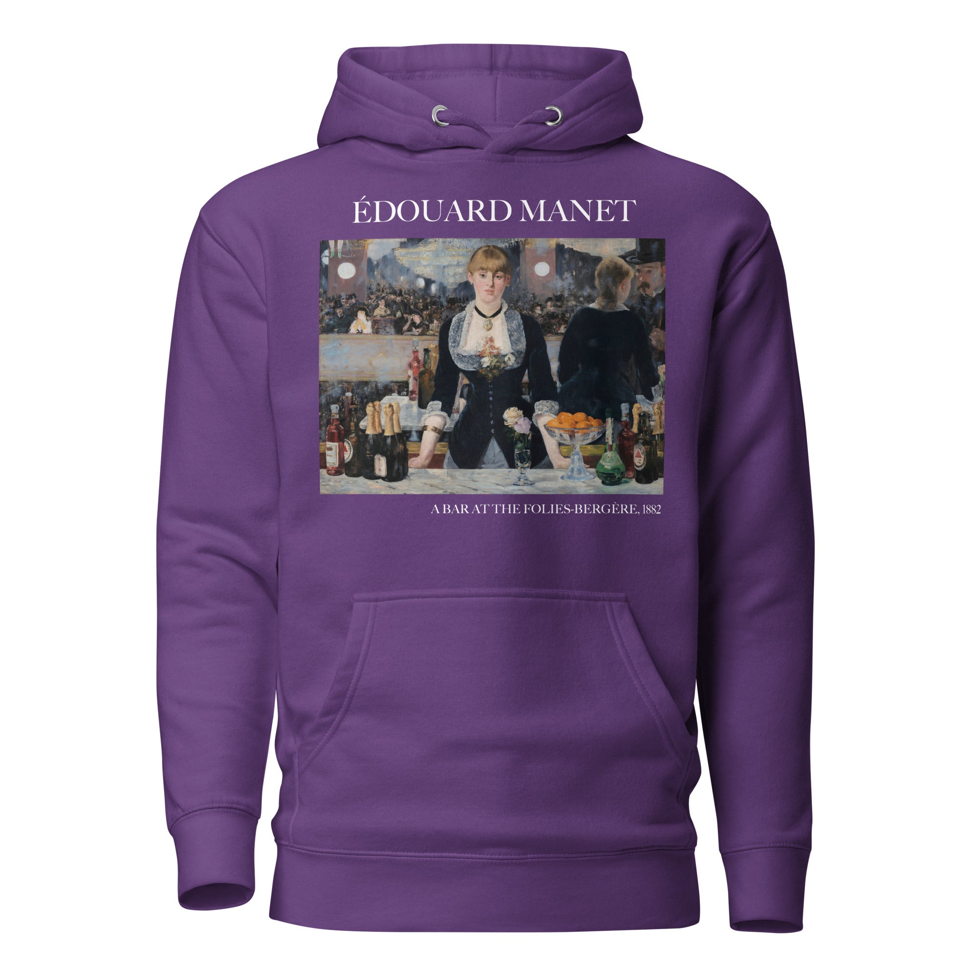 Édouard Manet 'A Bar at the Folies-Bergère' Famous Painting Hoodie | Unisex Premium Art Hoodie