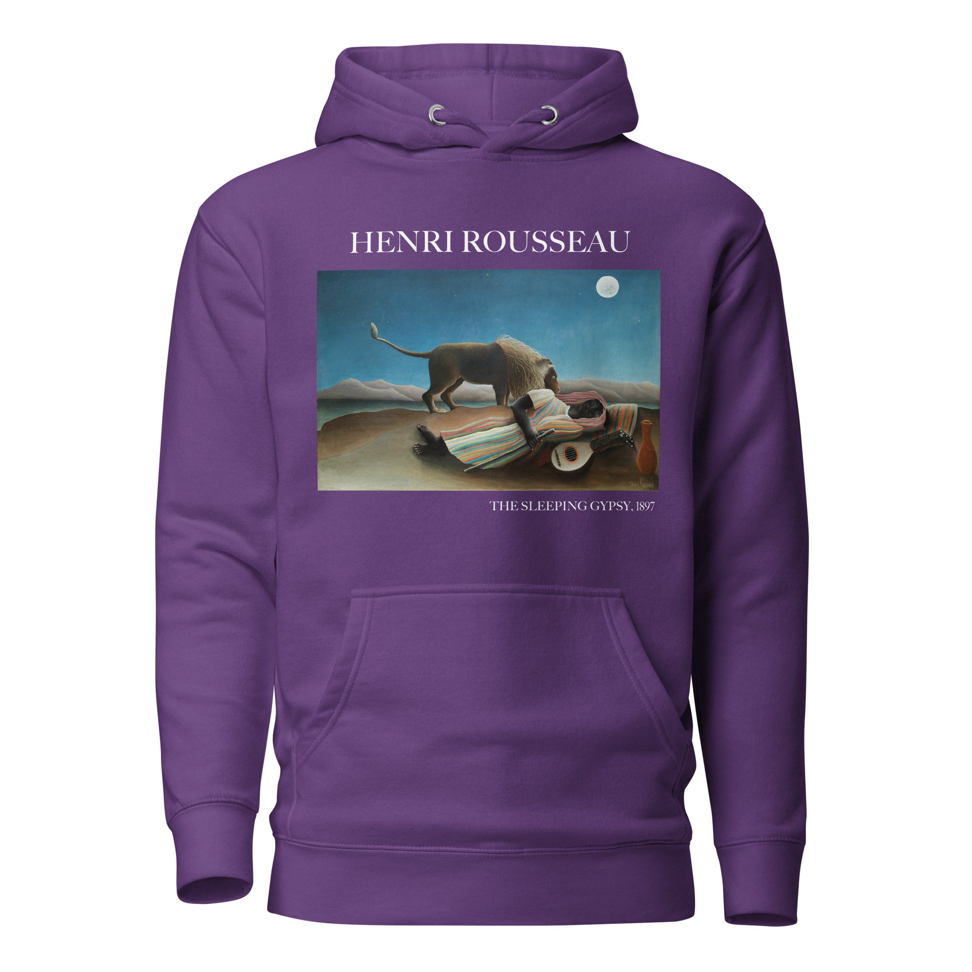 Henri Rousseau 'The Sleeping Gypsy' Famous Painting Hoodie | Unisex Premium Art Hoodie