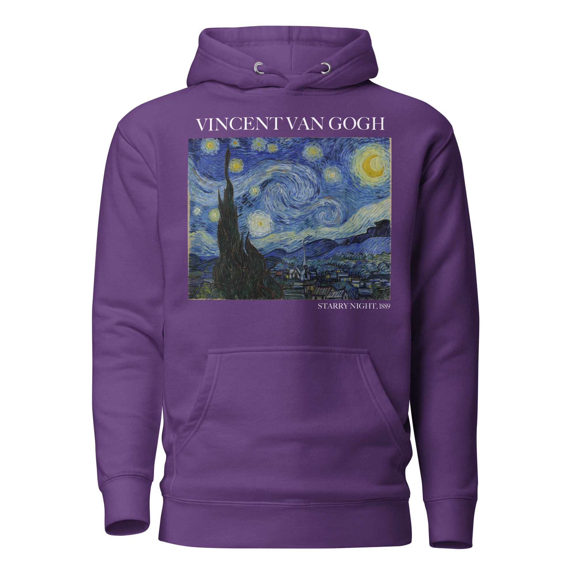 Kapuzenpullover mit berühmtem Gemälde „Sternennacht“ von Vincent van Gogh | Unisex-Kapuzenpullover mit Premium-Kunstmotiv