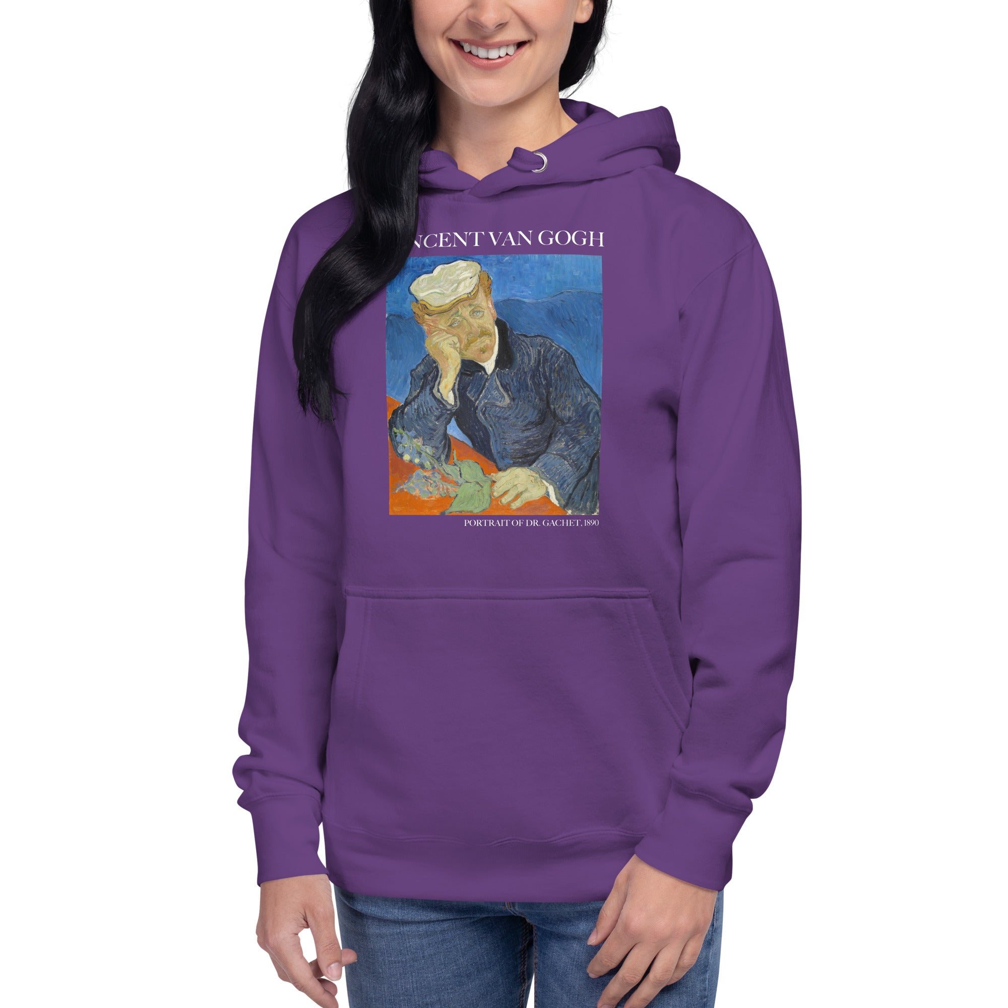 Vincent van Gogh „Porträt von Dr. Gachet“, berühmtes Gemälde, Kapuzenpullover | Unisex Premium Art Hoodie