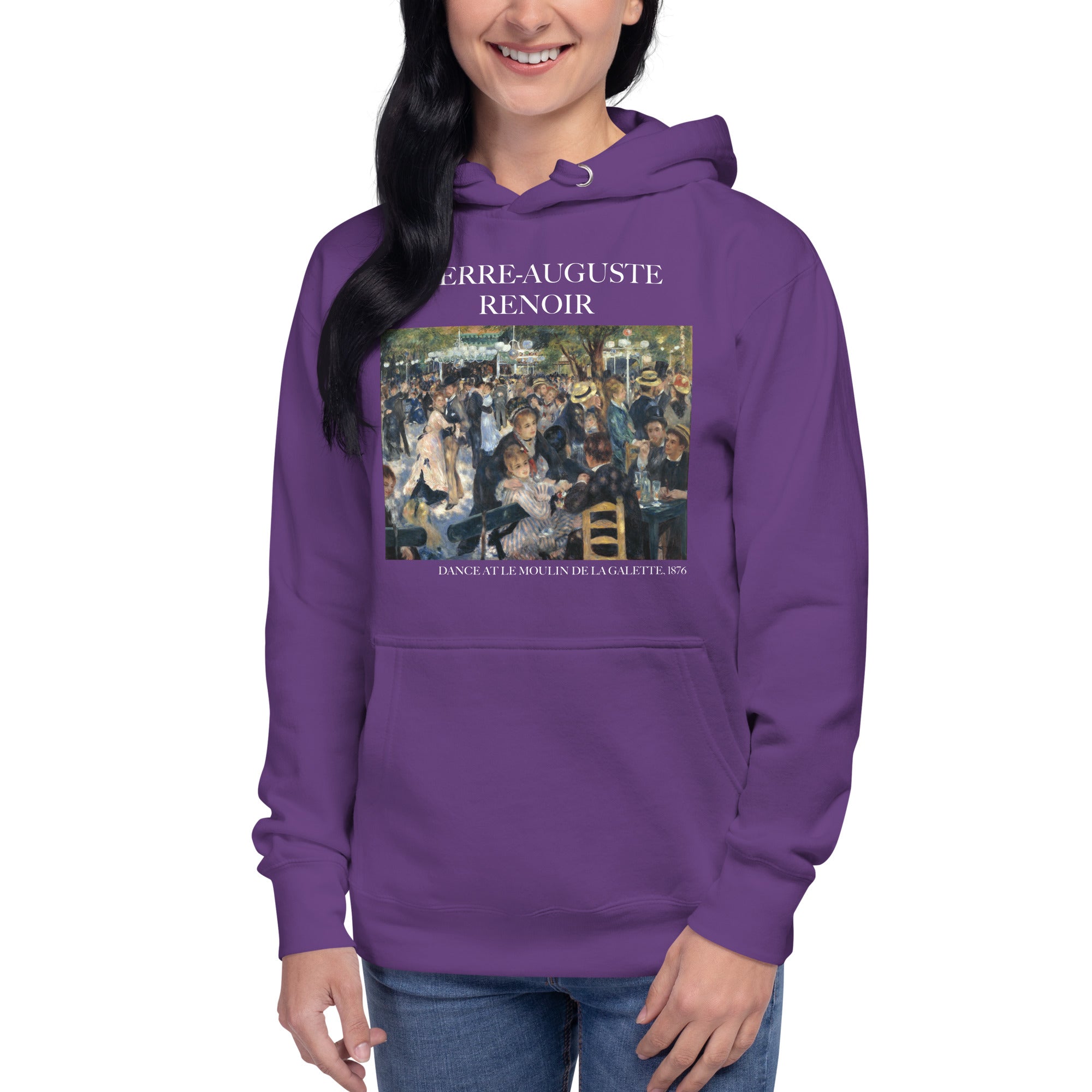 Pierre-Auguste Renoir 'Dance at Le Moulin de la Galette' Famous Painting Hoodie | Unisex Premium Art Hoodie