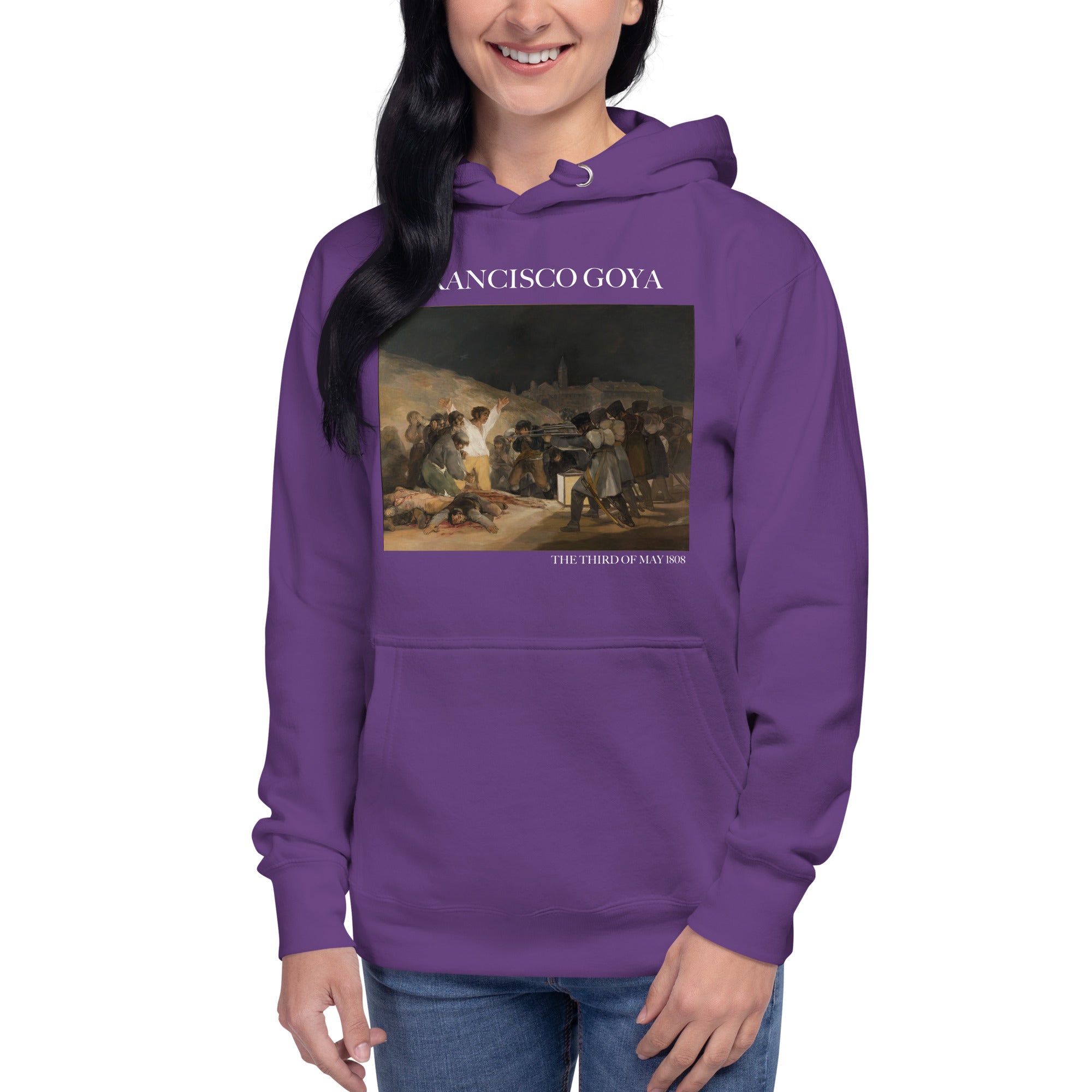 Francisco Goya 'Der dritte Mai 1808' Berühmtes Gemälde Hoodie | Unisex Premium Kunst Hoodie