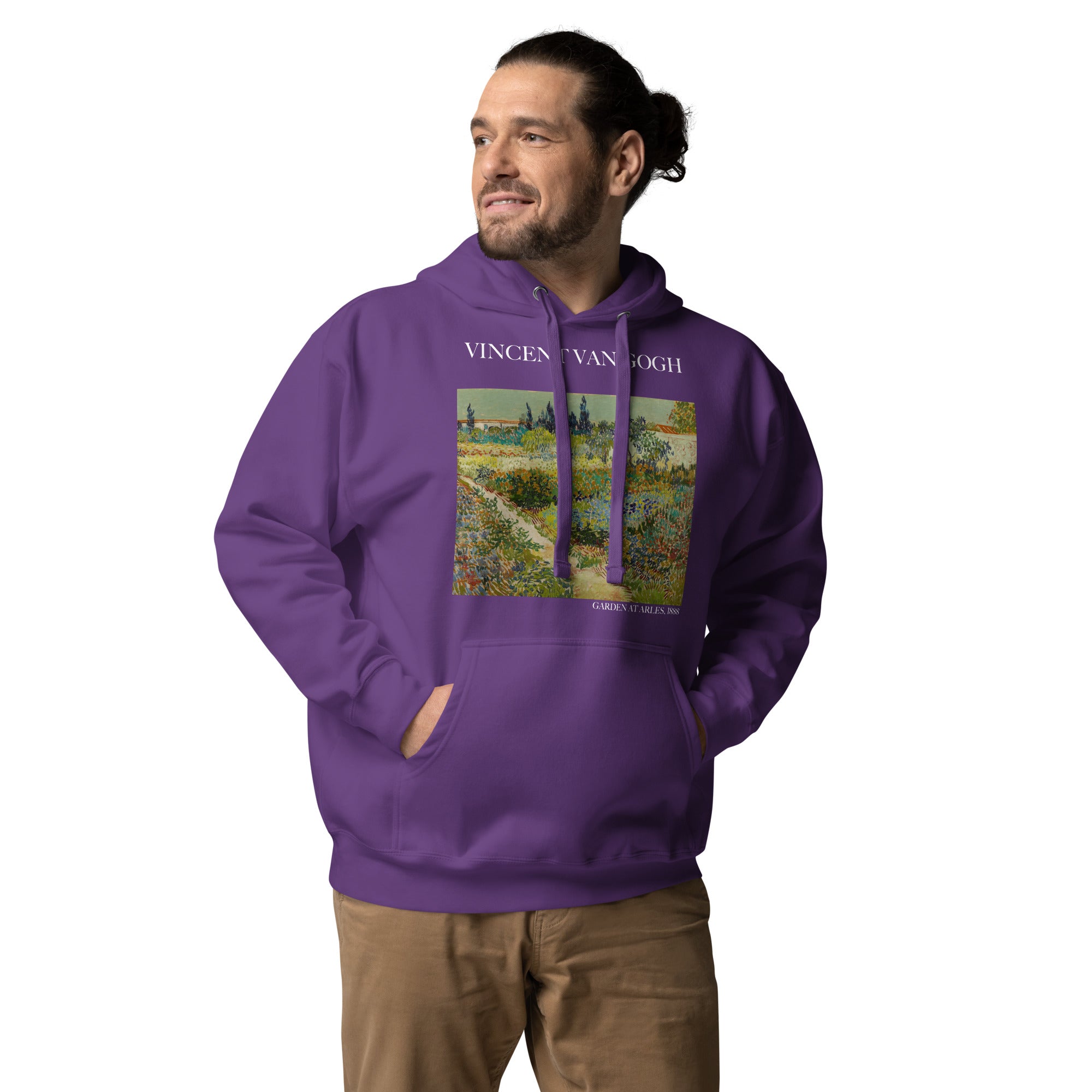 Vincent van Gogh 'Garden at Arles' Famous Painting Hoodie | Unisex Premium Art Hoodie