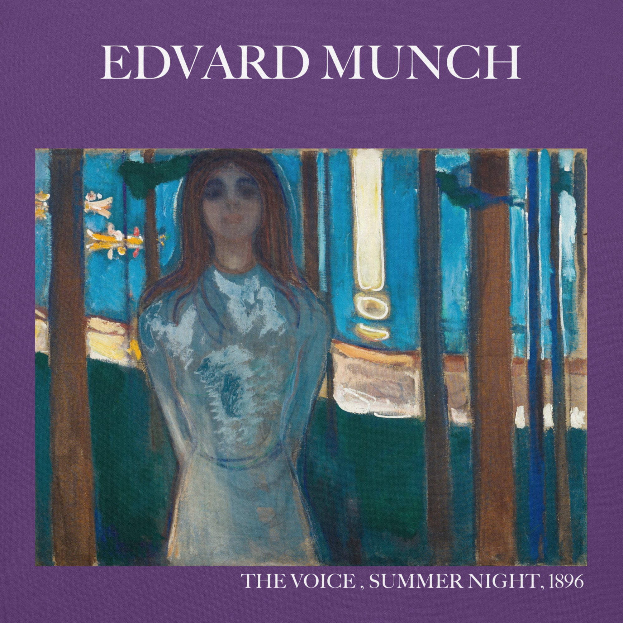 Edvard Munch 'The Voice, Summer Night' Famous Painting Hoodie | Unisex Premium Art Hoodie