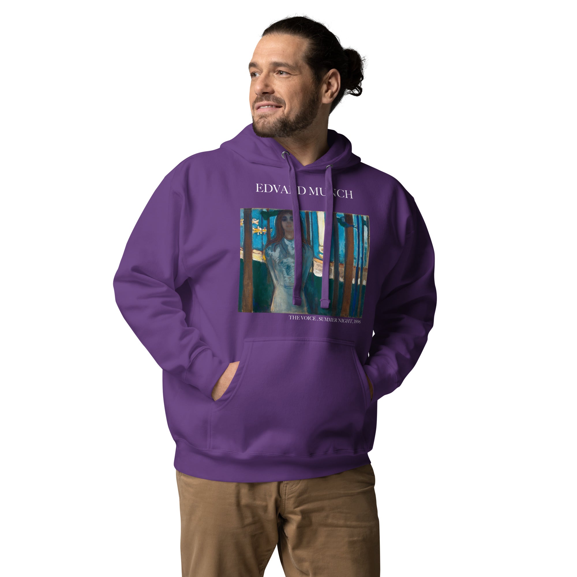 Edvard Munch „Die Stimme, Sommernacht“ Berühmtes Gemälde Hoodie | Unisex Premium Kunst Hoodie