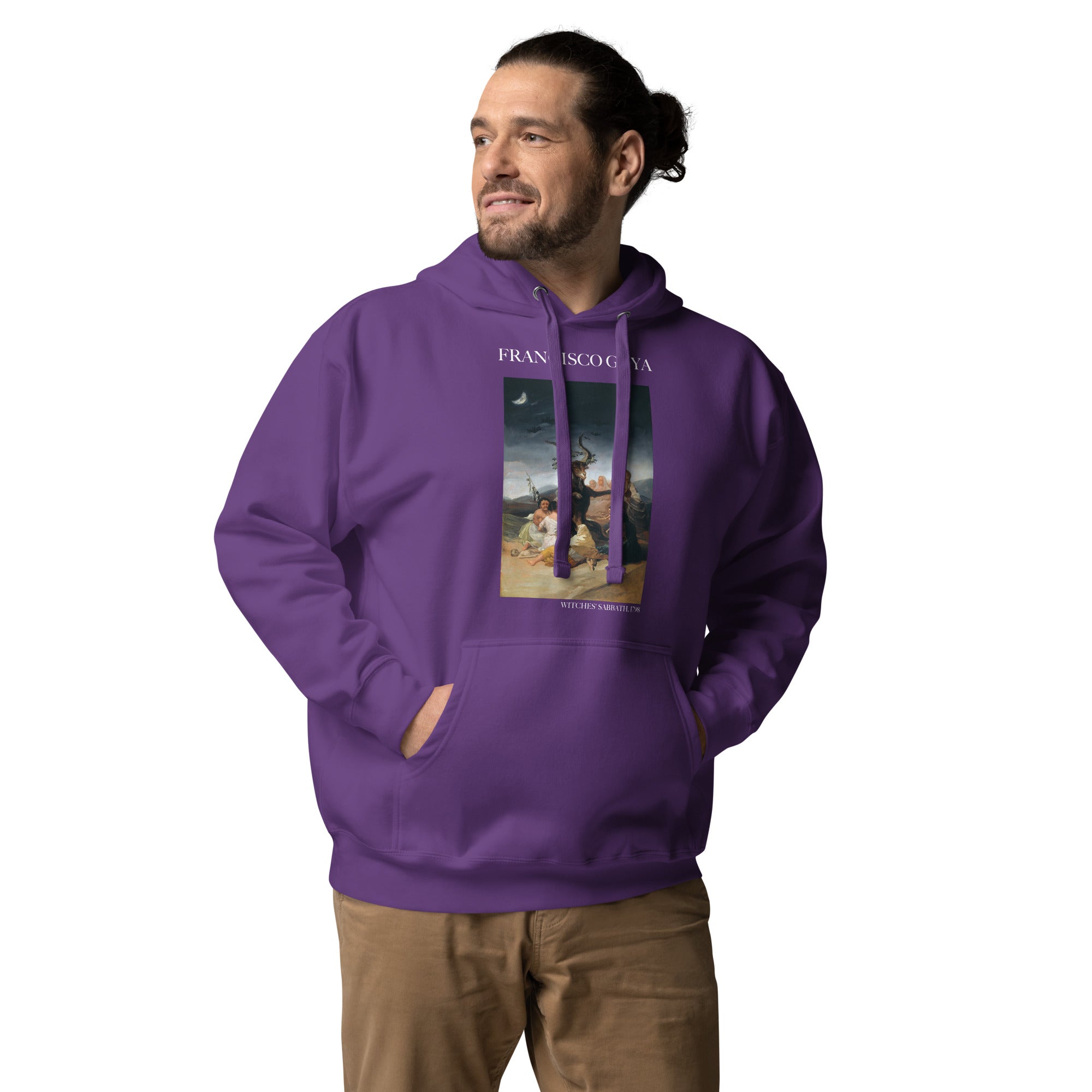 Francisco Goya 'Hexensabbat' Berühmtes Gemälde Hoodie | Unisex Premium Kunst Hoodie