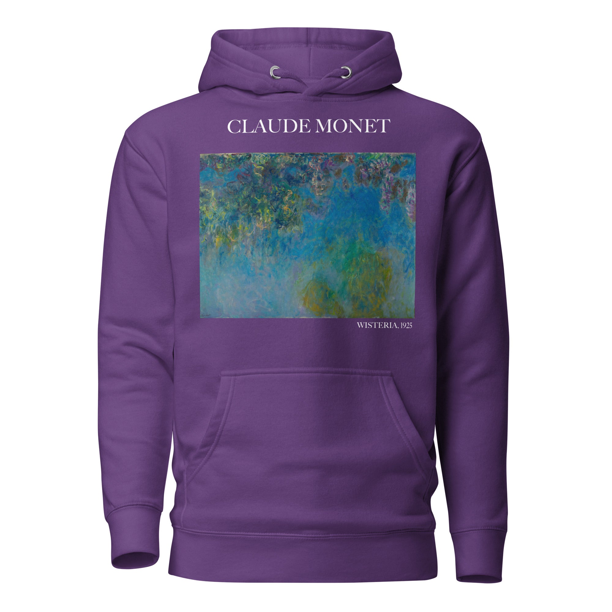 Claude Monet 'Wisteria' Berühmtes Gemälde Hoodie | Unisex Premium Kunst Hoodie