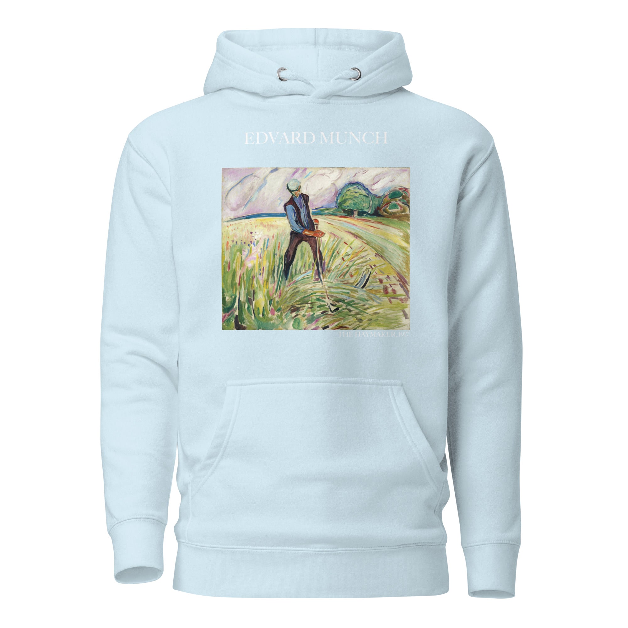 Edvard Munch „Der Heumacher“ – Berühmtes Gemälde – Kapuzenpullover | Unisex Premium Kunst-Kapuzenpullover