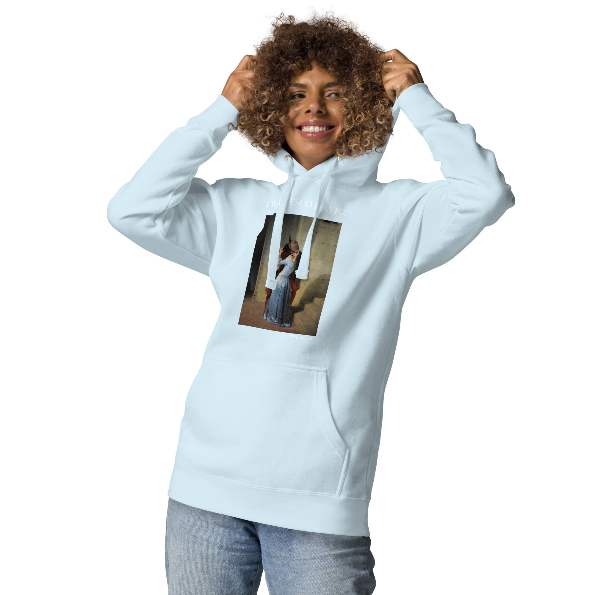 Francesco Hayez 'The Kiss' Famous Painting Hoodie | Unisex Premium Art Hoodie