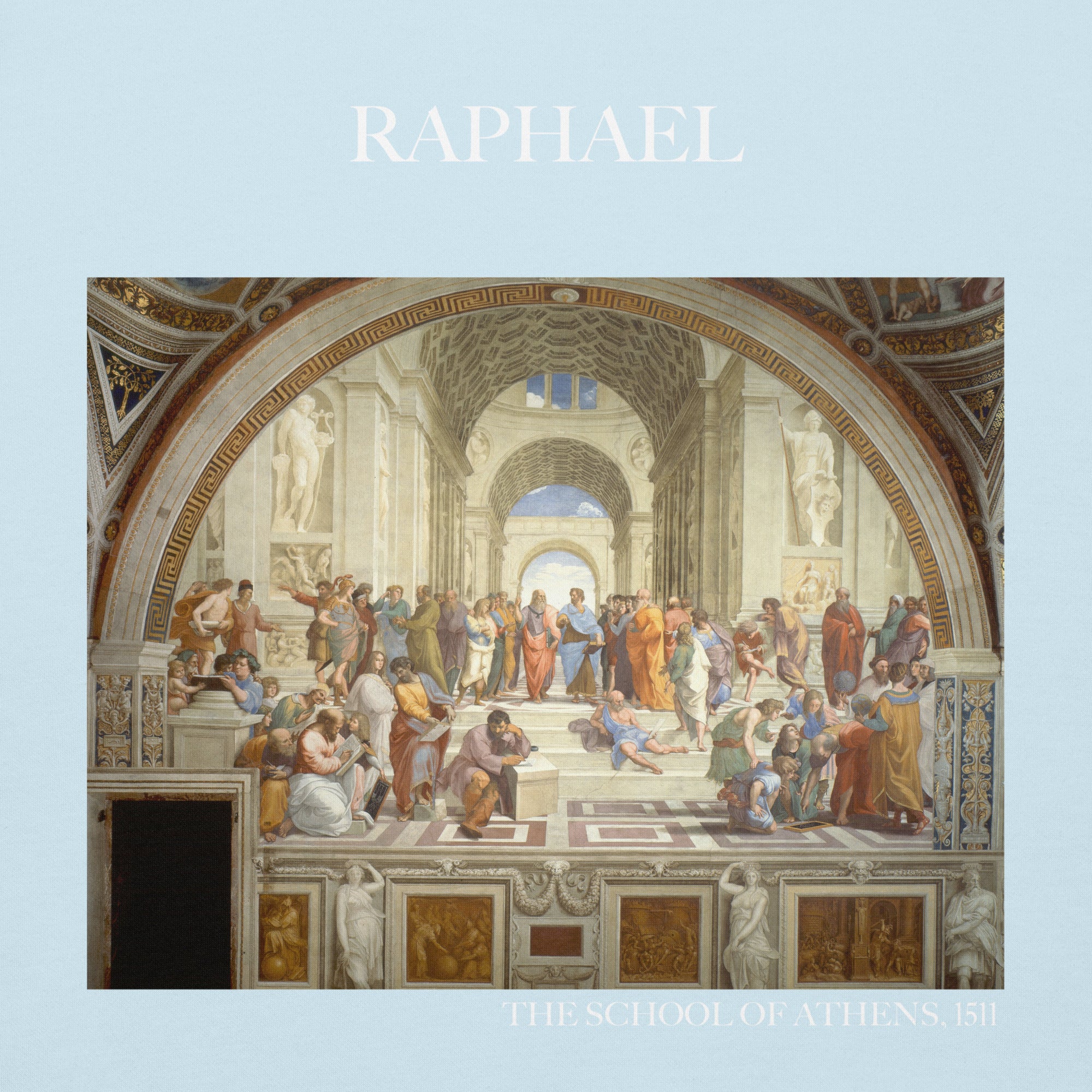 Raphael 'The School of Athens' Famous Painting Hoodie | Unisex Premium Art Hoodie