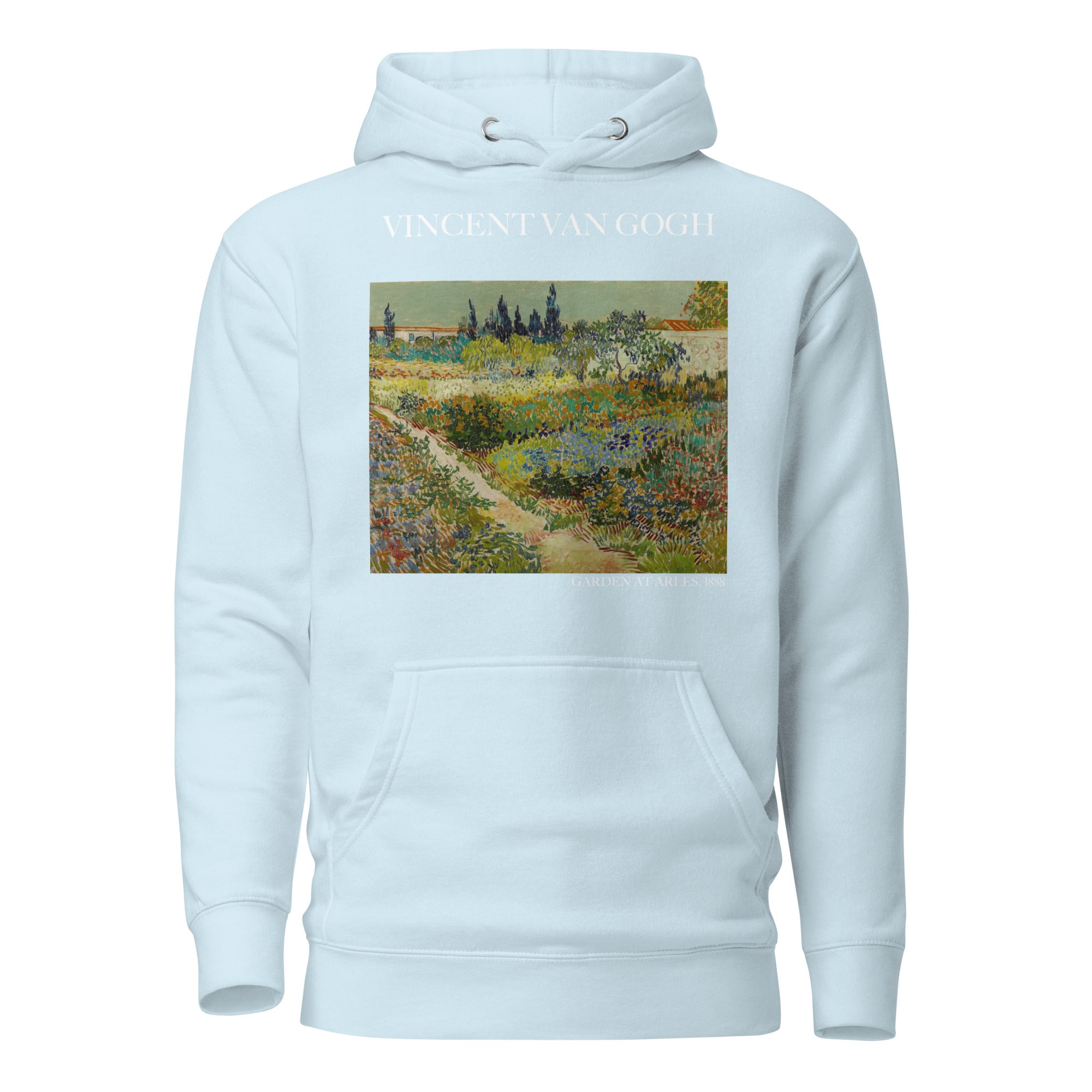 Kapuzenpullover mit berühmtem Gemälde „Garten in Arles“ von Vincent van Gogh | Unisex-Kapuzenpullover mit Premium-Kunstmotiv