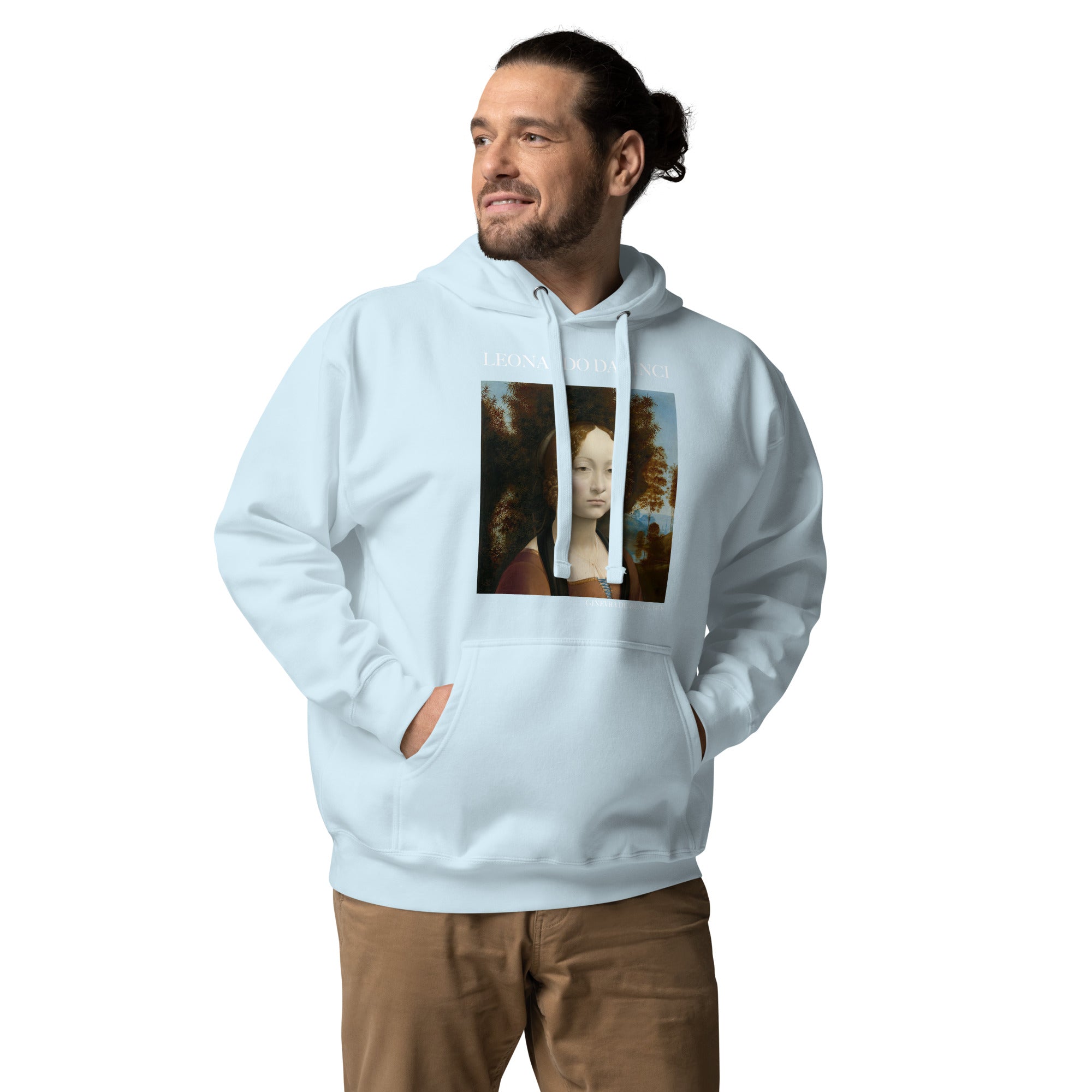 Leonardo da Vinci 'Ginevra de' Benci' Famous Painting Hoodie | Unisex Premium Art Hoodie