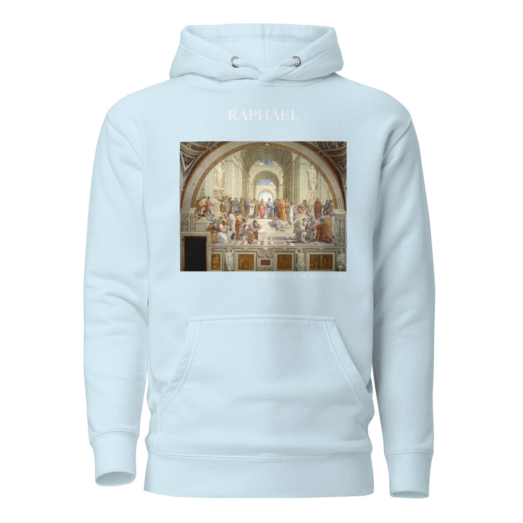 Kapuzenpullover mit berühmtem Gemälde „Die Schule von Athen“ von Raphael | Unisex-Kunst-Kapuzenpullover